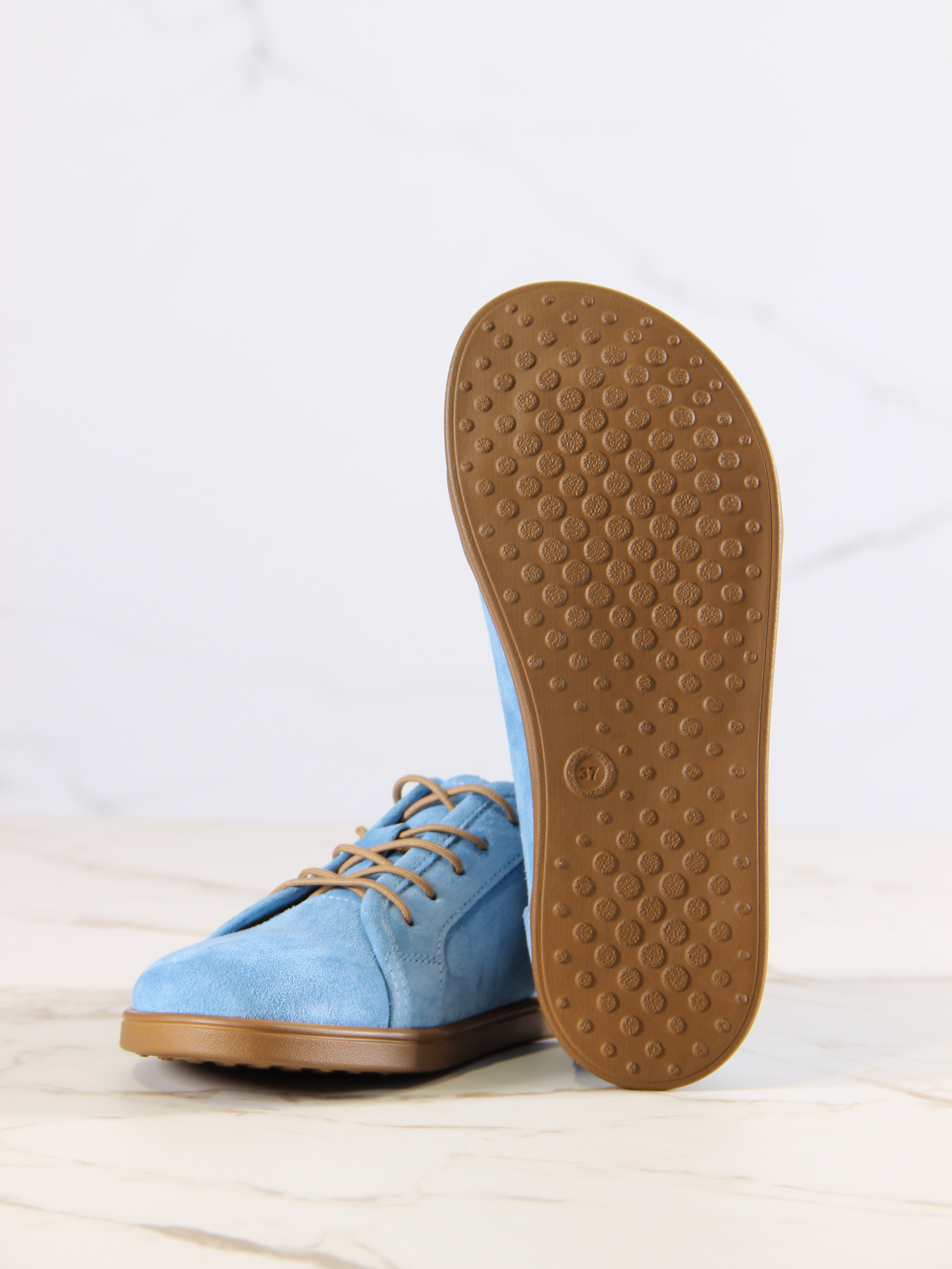 картинка Кеды босоногие ED'ART 182.асти'br.Голубой велюр от интернет магазина