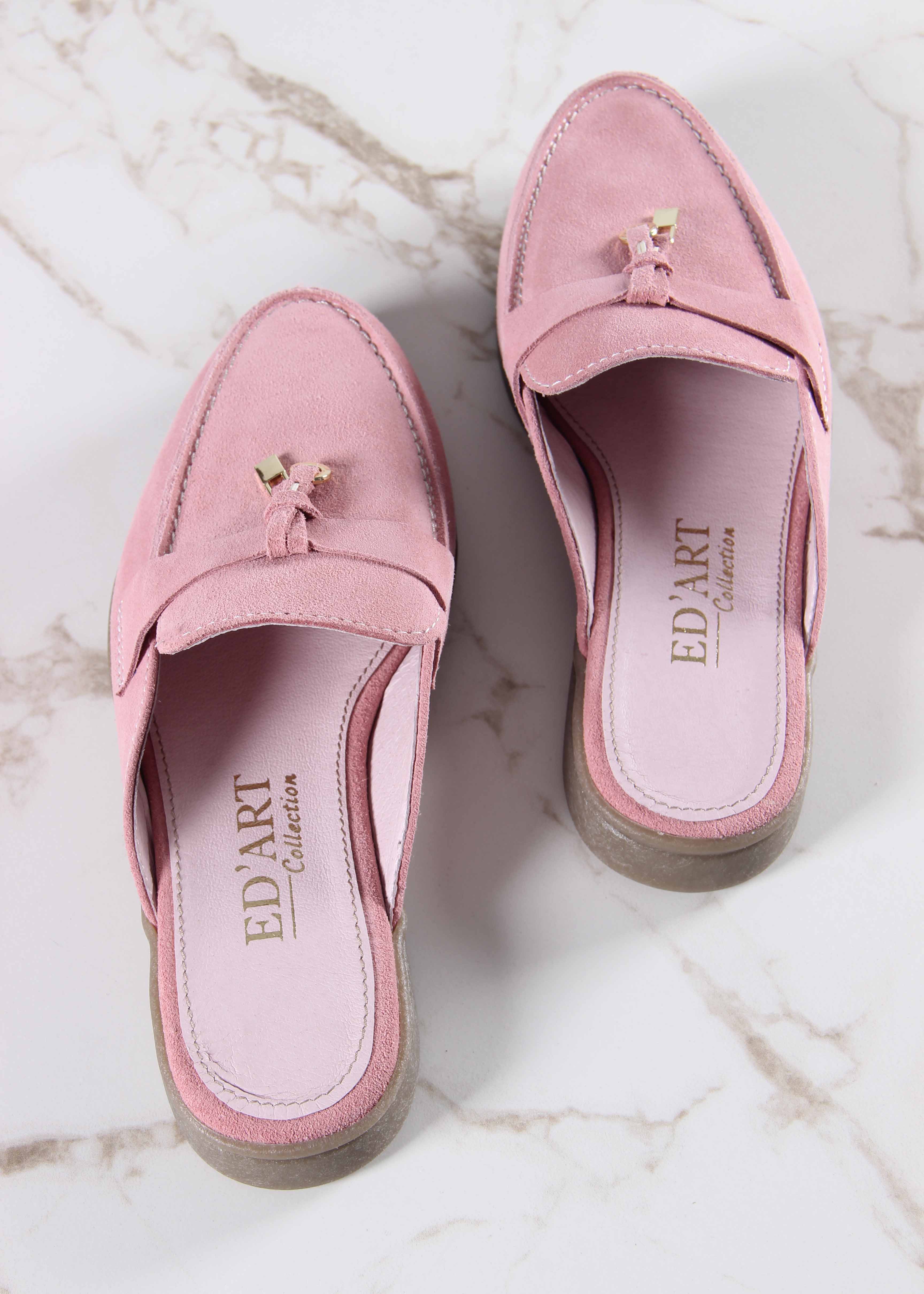 картинка Мюли ED'ART 1070.2614'be. розовый замша от интернет магазина