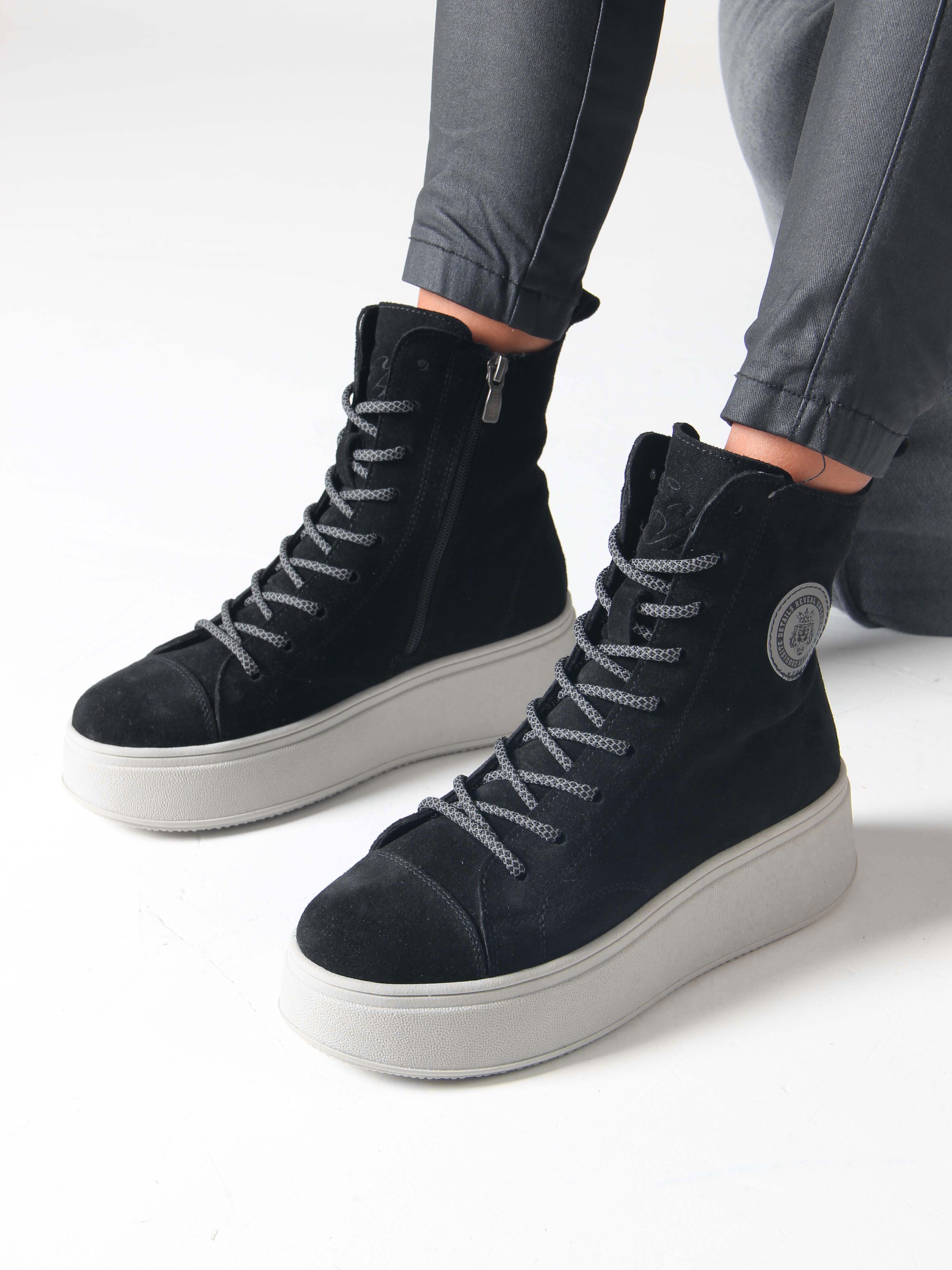 картинка Ботинки ED'ART 215.ALTA'gr. Черный замша от интернет магазина