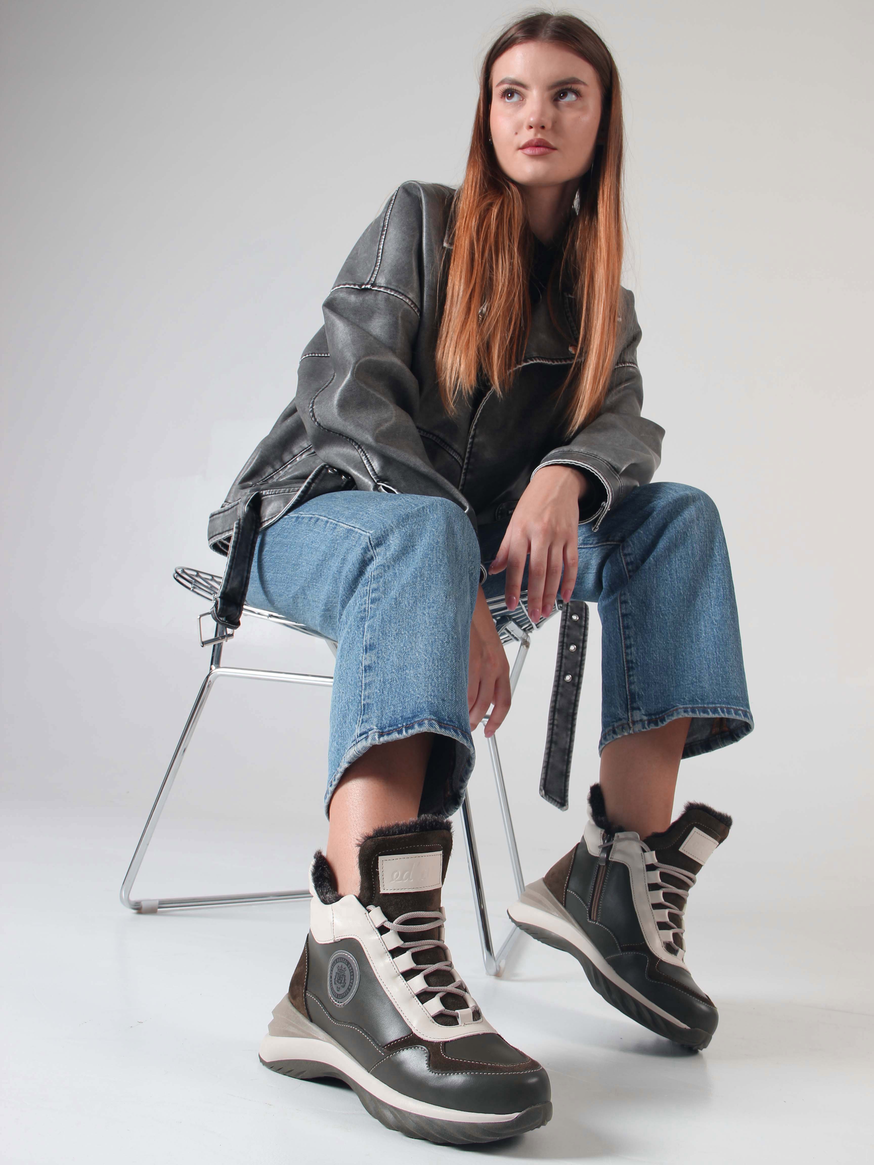 картинка Ботинки ED'ART 350.uno2'gr. хаки бежевый от интернет магазина