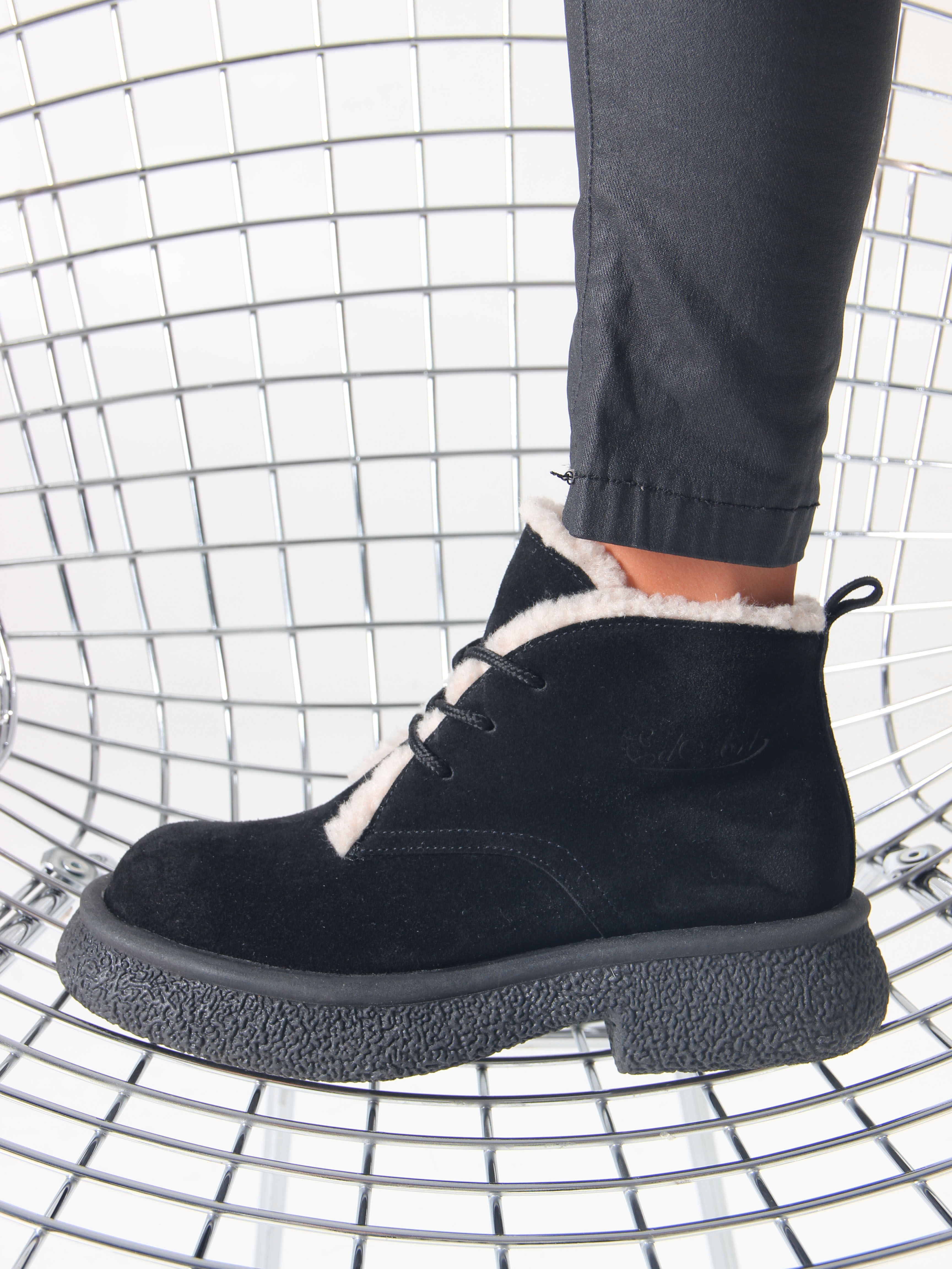 картинка Ботинки ED'ART 308.агата'bl. черный замша от интернет магазина