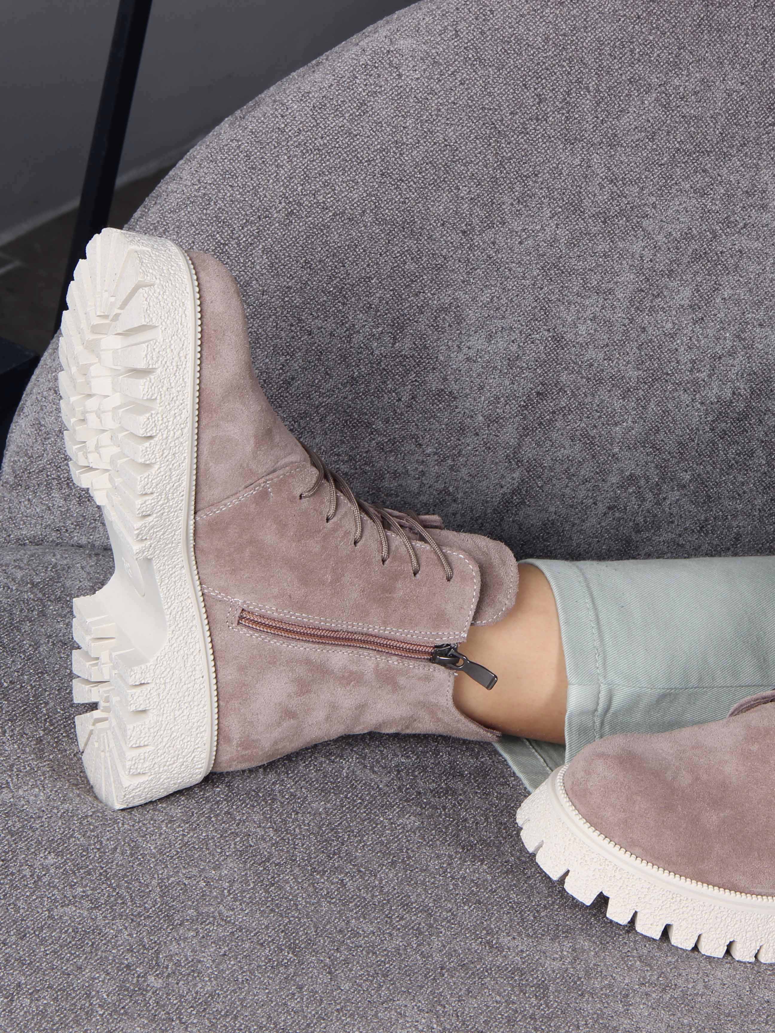 картинка Ботинки ED'ART 228.V.1541'be. Капучино замша от интернет магазина