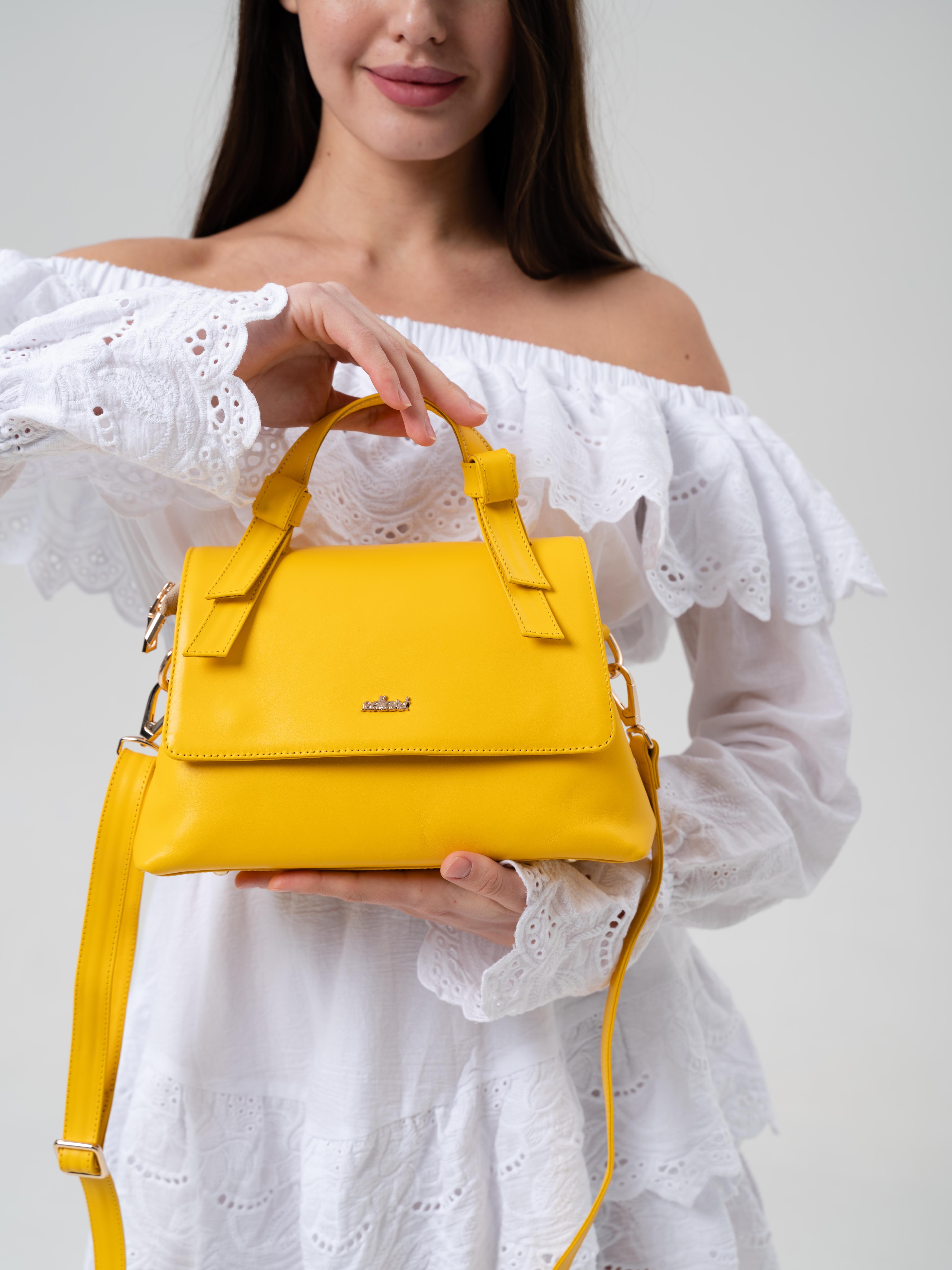 картинка Сумка-клатч ED'ART s06.желтый от интернет магазина