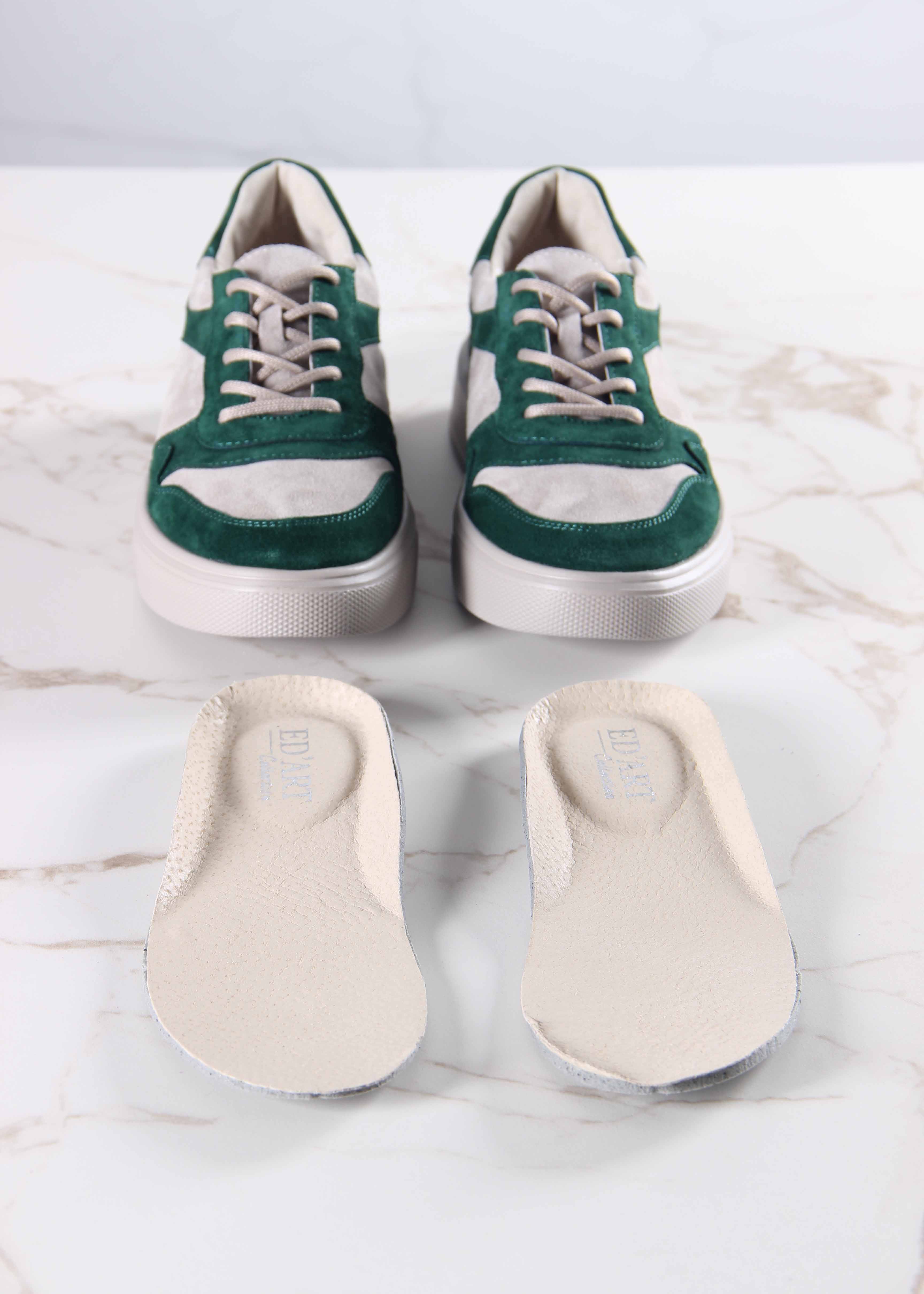 картинка Кеды ED'ART 149.LusiR2'la. зеленый каменный замша от интернет магазина