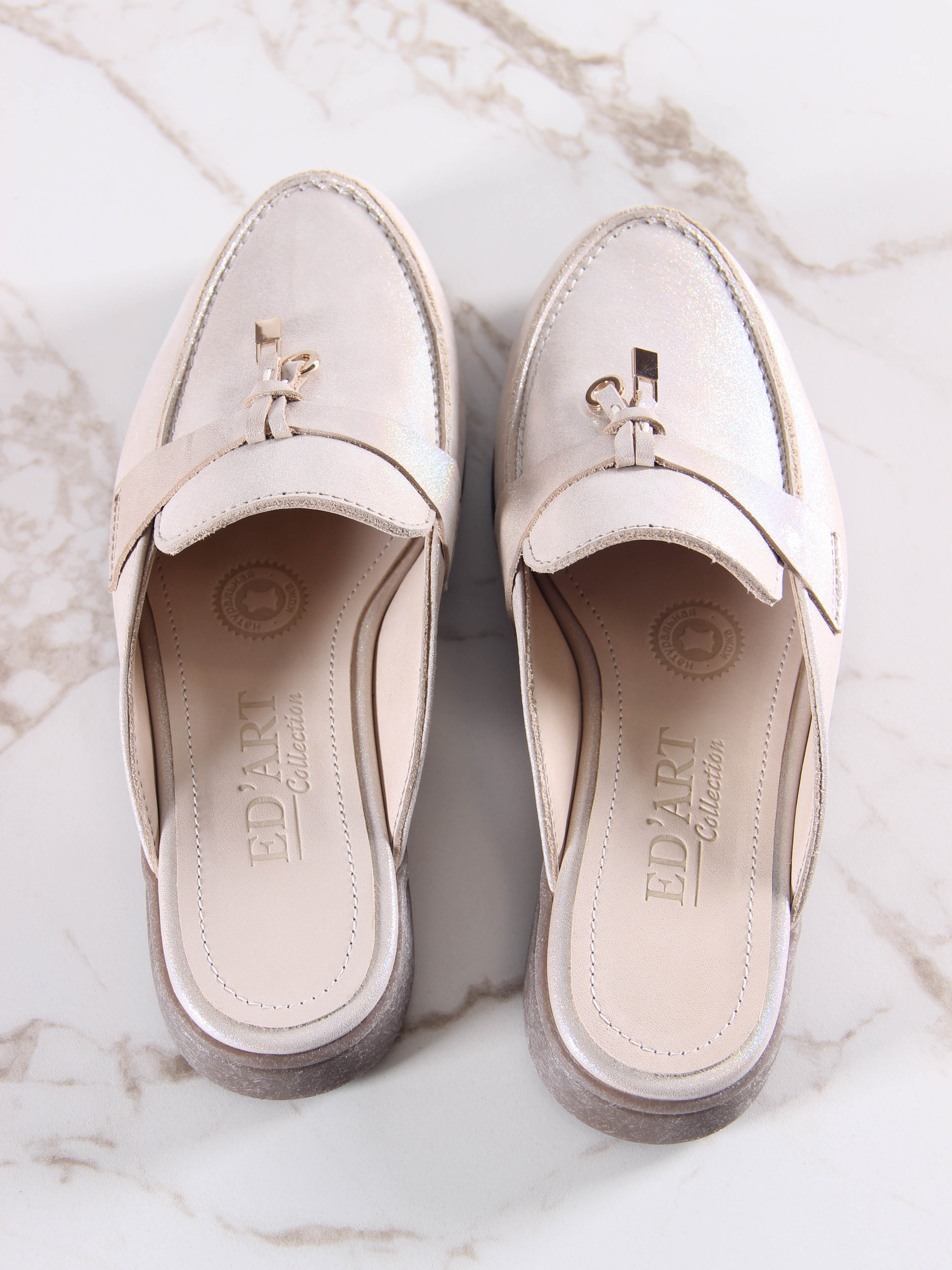 картинка Мюли ED'ART 1070.2614'be. Бежевый ибица от интернет магазина