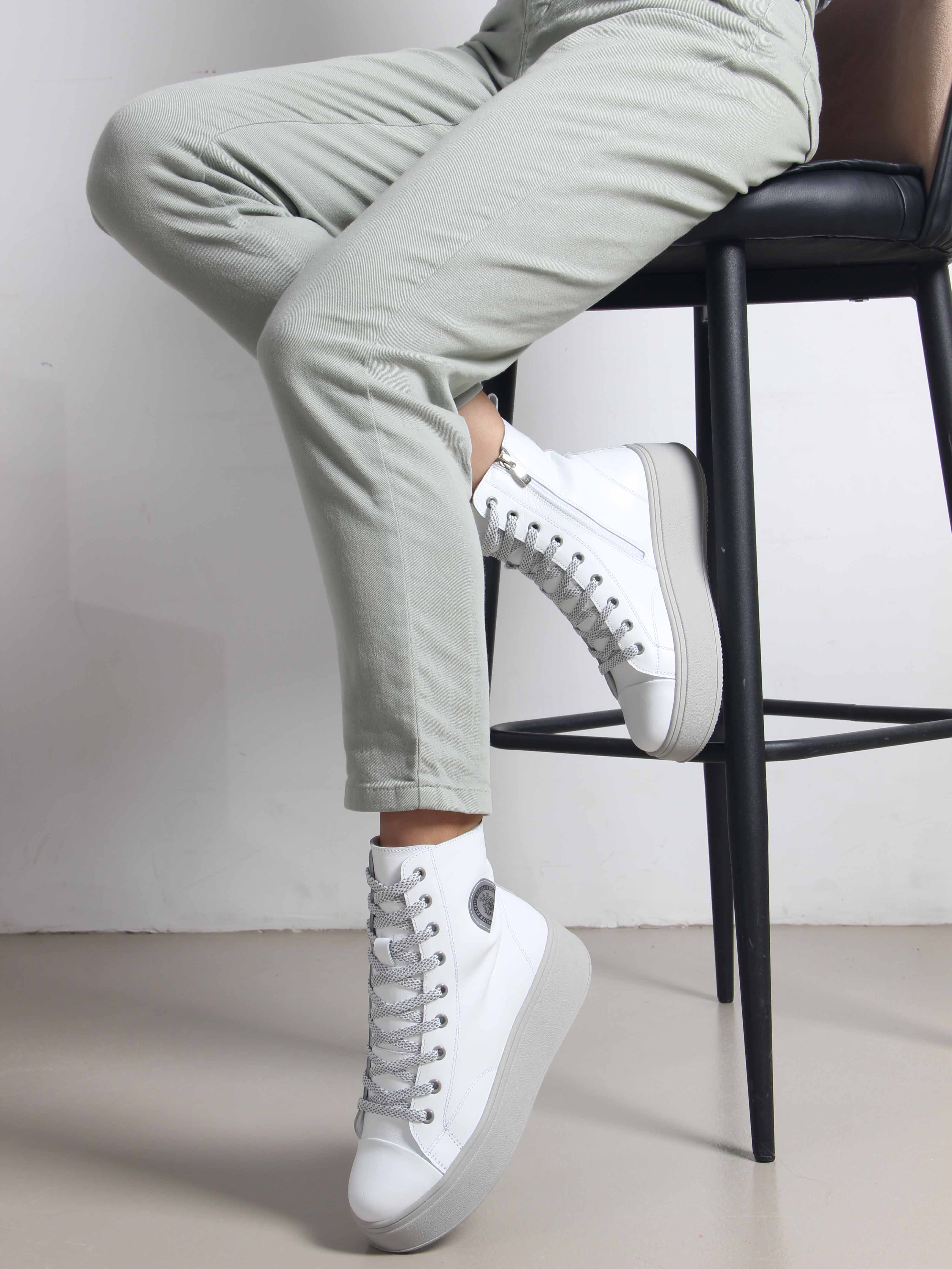 картинка Ботинки ED'ART 215.ALTA'gr. Белый серый от интернет магазина