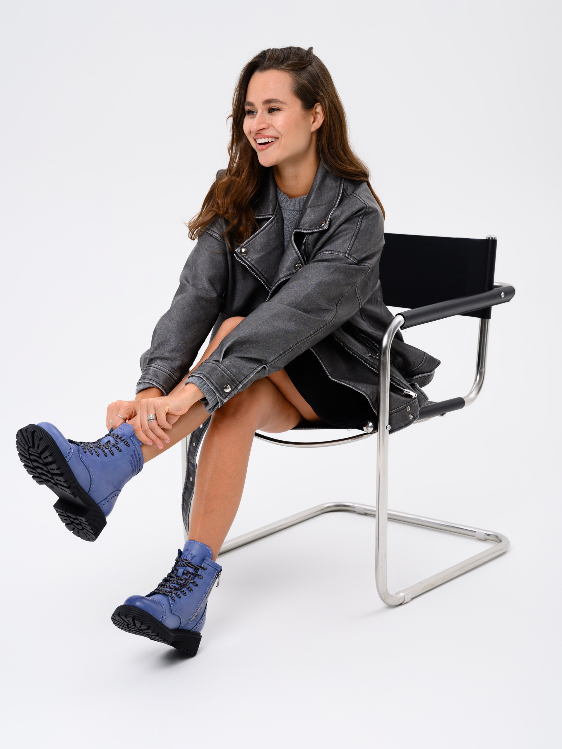 картинка Ботинки ED'ART 319.taskana'bl. Вакса джинс от интернет магазина