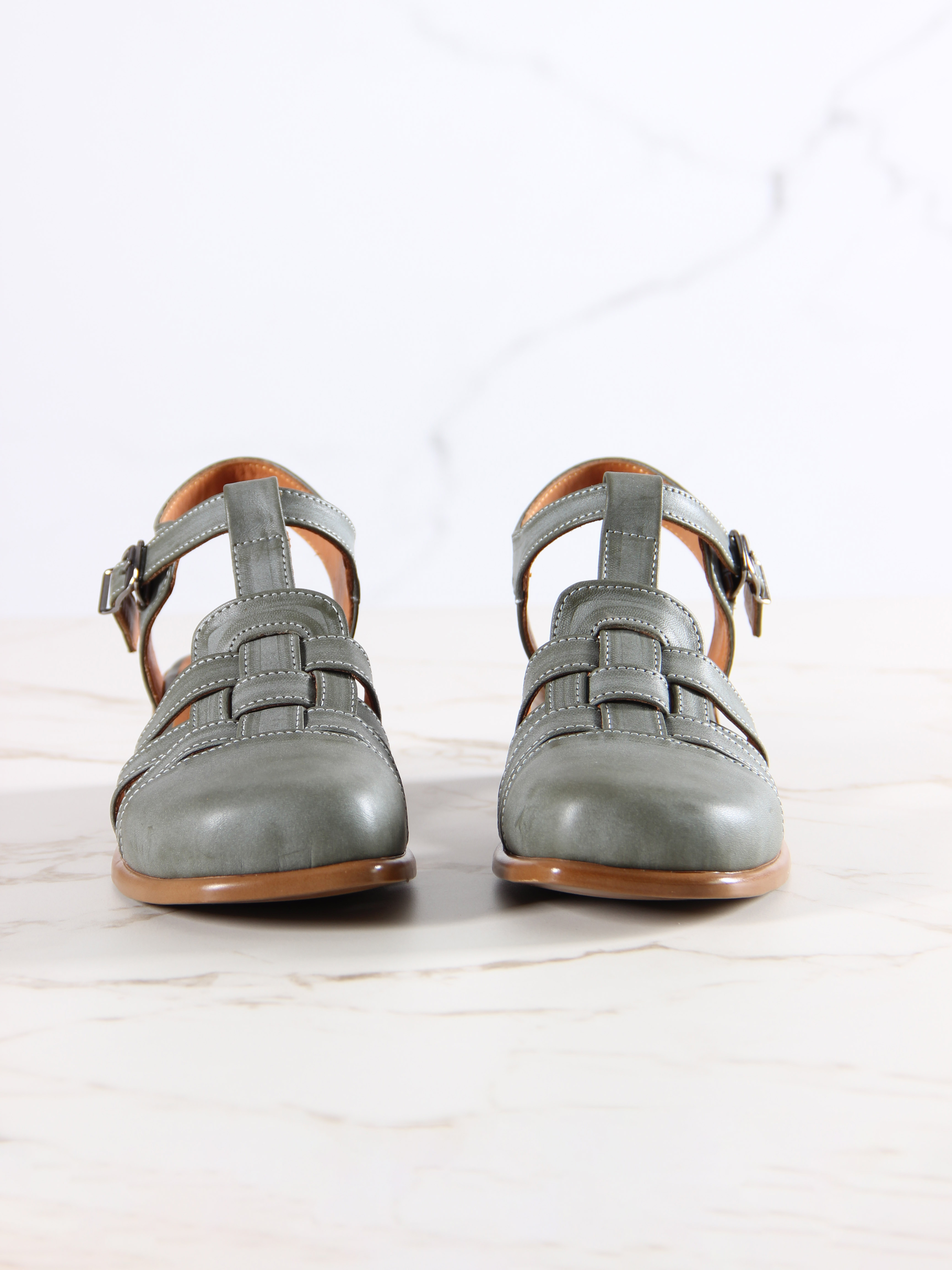 картинка Босоножки ED'ART 3035.26018'bе.Вакса хаки от интернет магазина