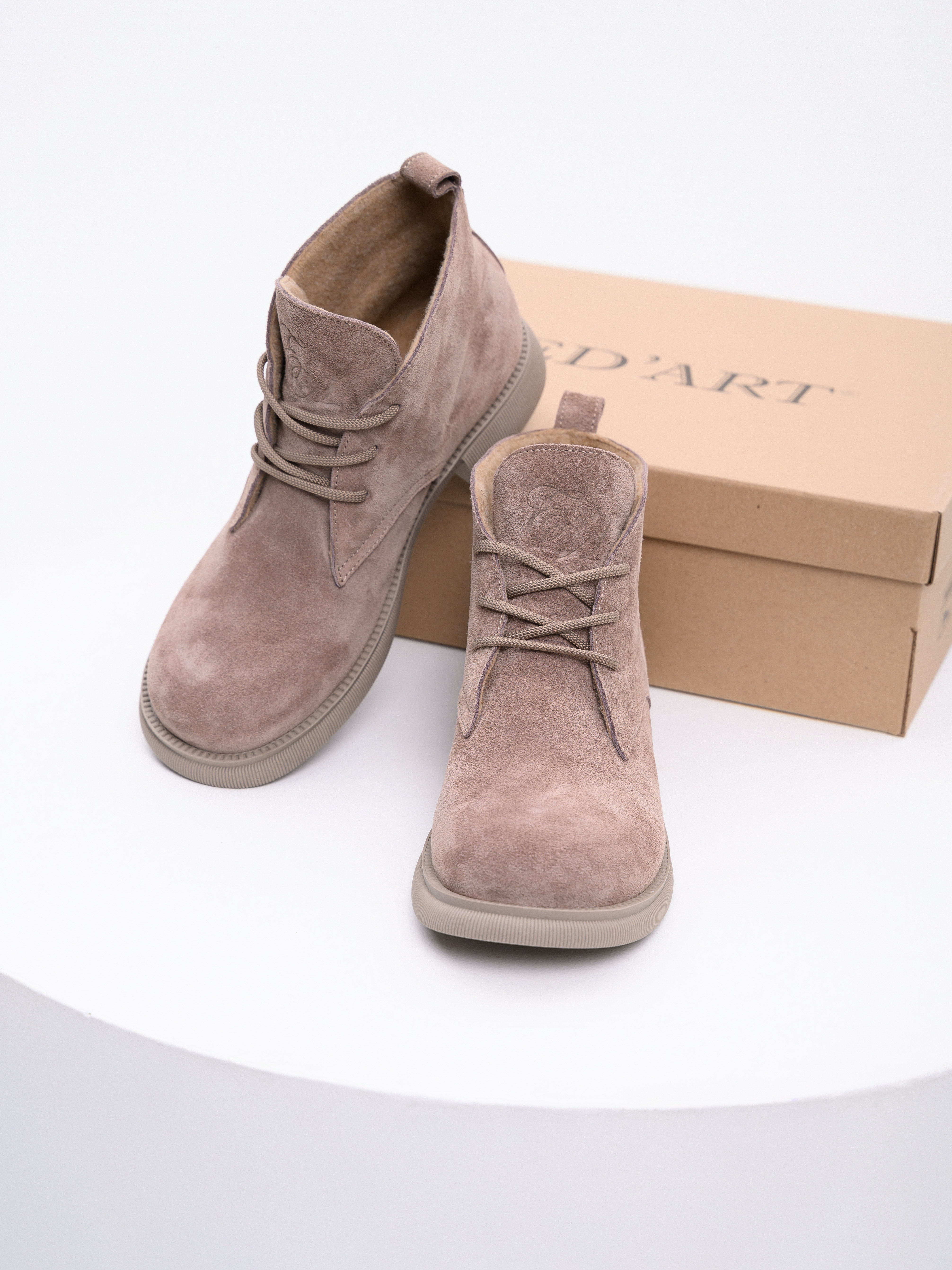 картинка Ботинки ED'ART 308.патриция'ka. Капучино замша от интернет магазина