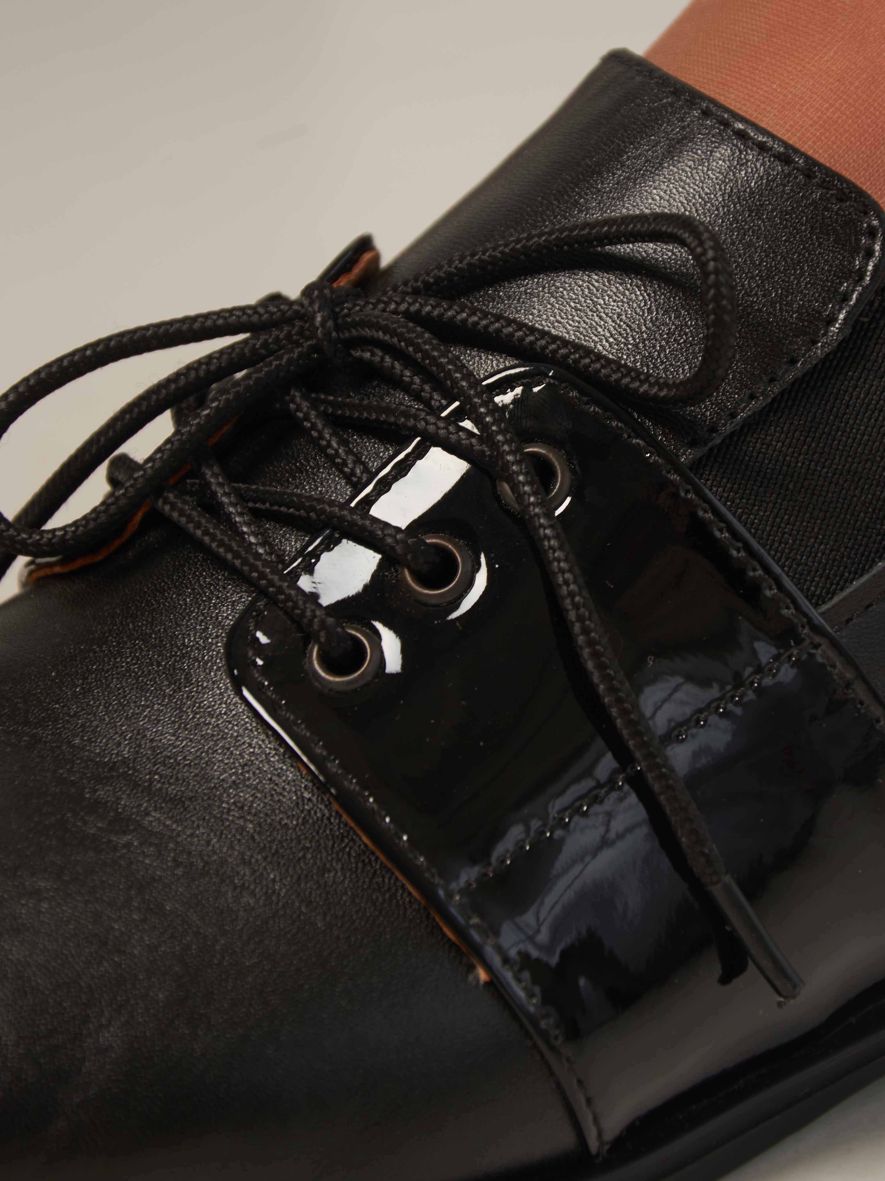 картинка Туфли полуботинки ED'ART 111.madonna'gv. Черный лак от интернет магазина