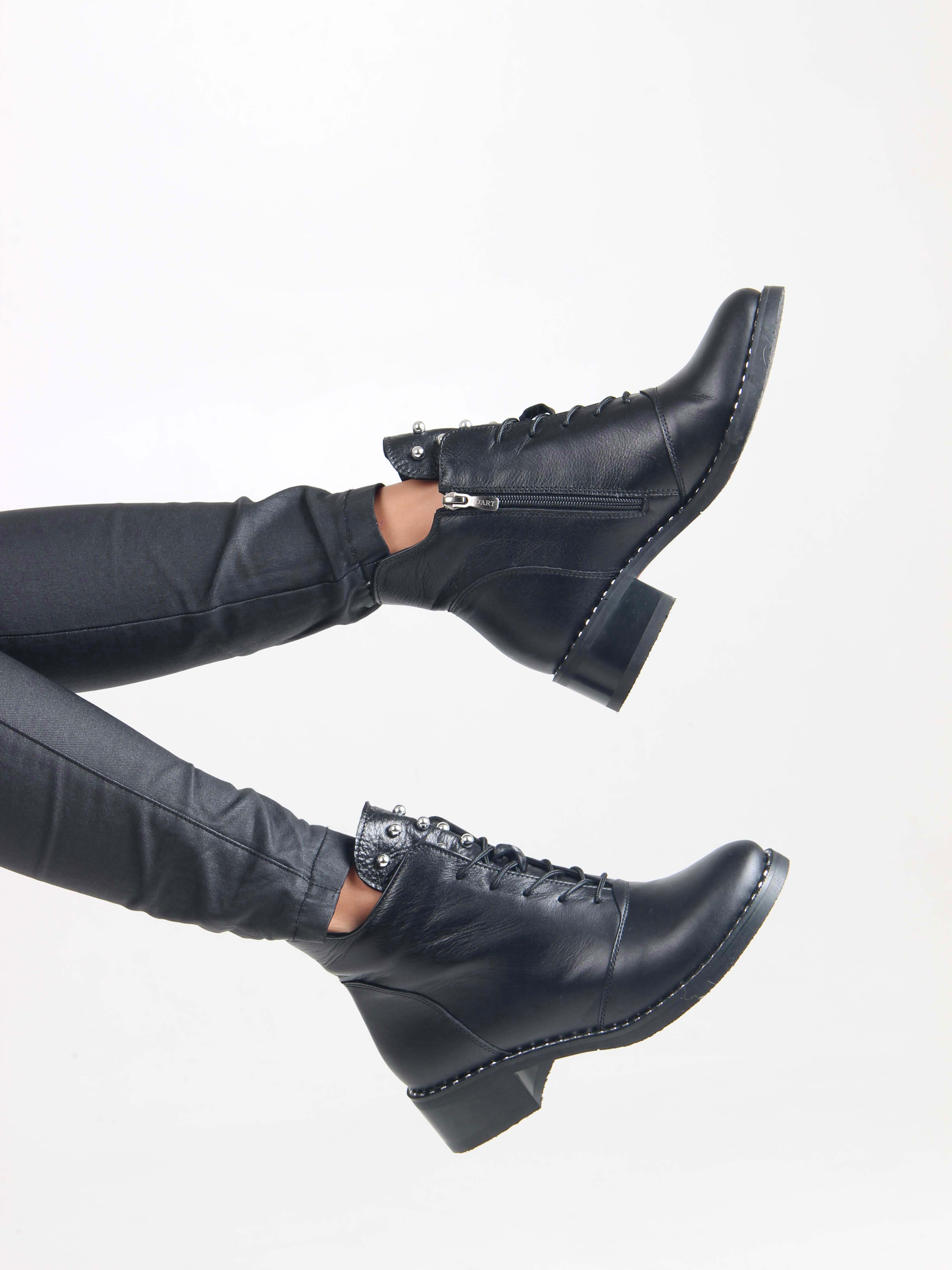 картинка Ботильоны ED'ART 244.vena.black от интернет магазина