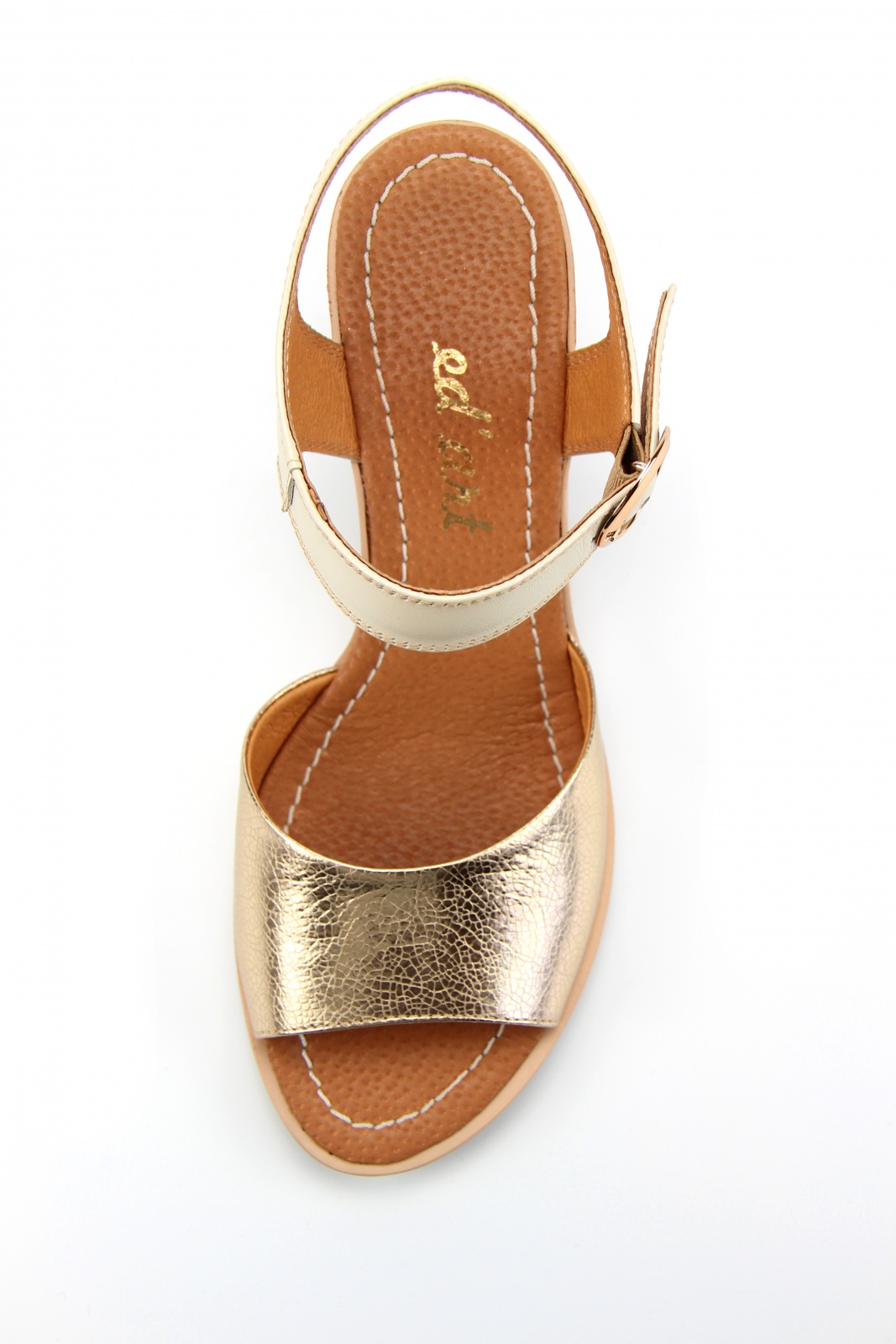 картинка Босоножки ED'ART 6008.624'be.gold-biege от интернет магазина