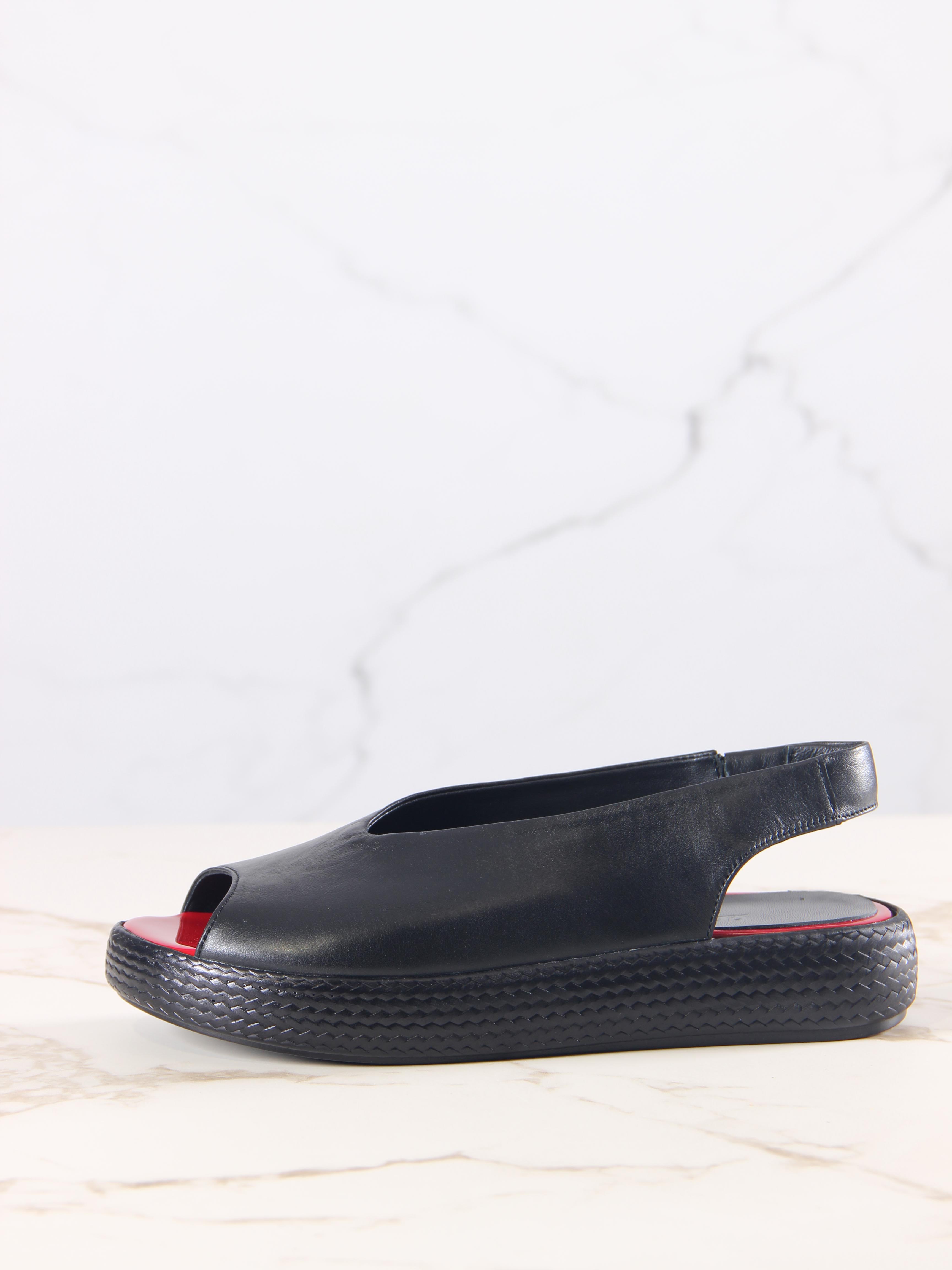 картинка Босоножки ED'ART 1019.2530'bl. красный+черный от интернет магазина