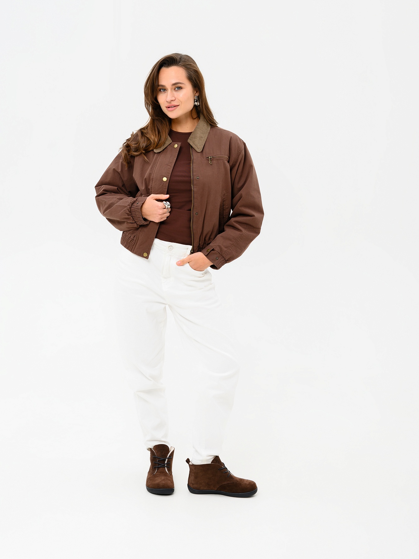 картинка Босоногие ботинки  ED'ART 208.NATA'bl.Коричневая замша от интернет магазина