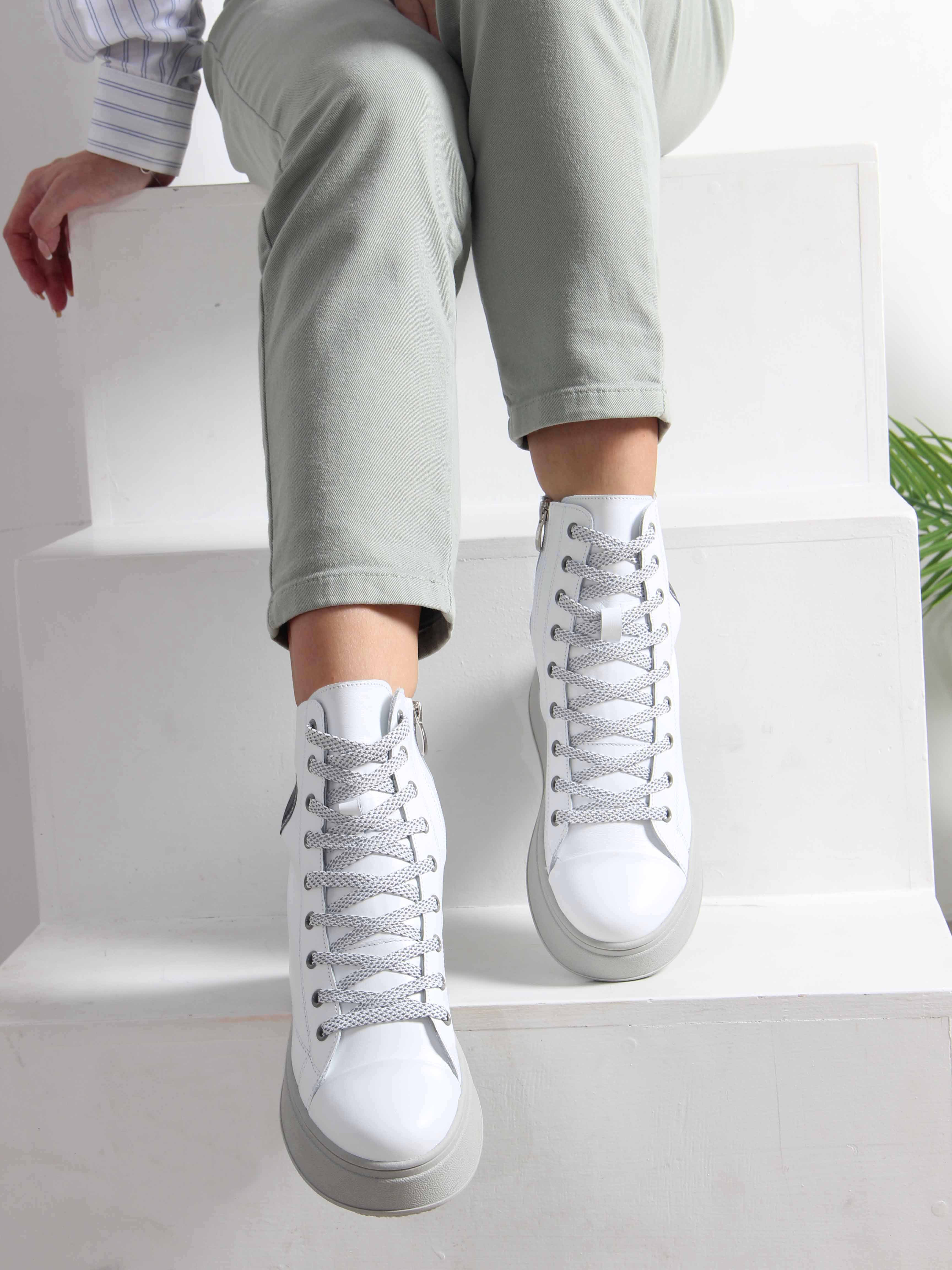 картинка Ботинки ED'ART 215.ALTA'gr. Белый серый от интернет магазина