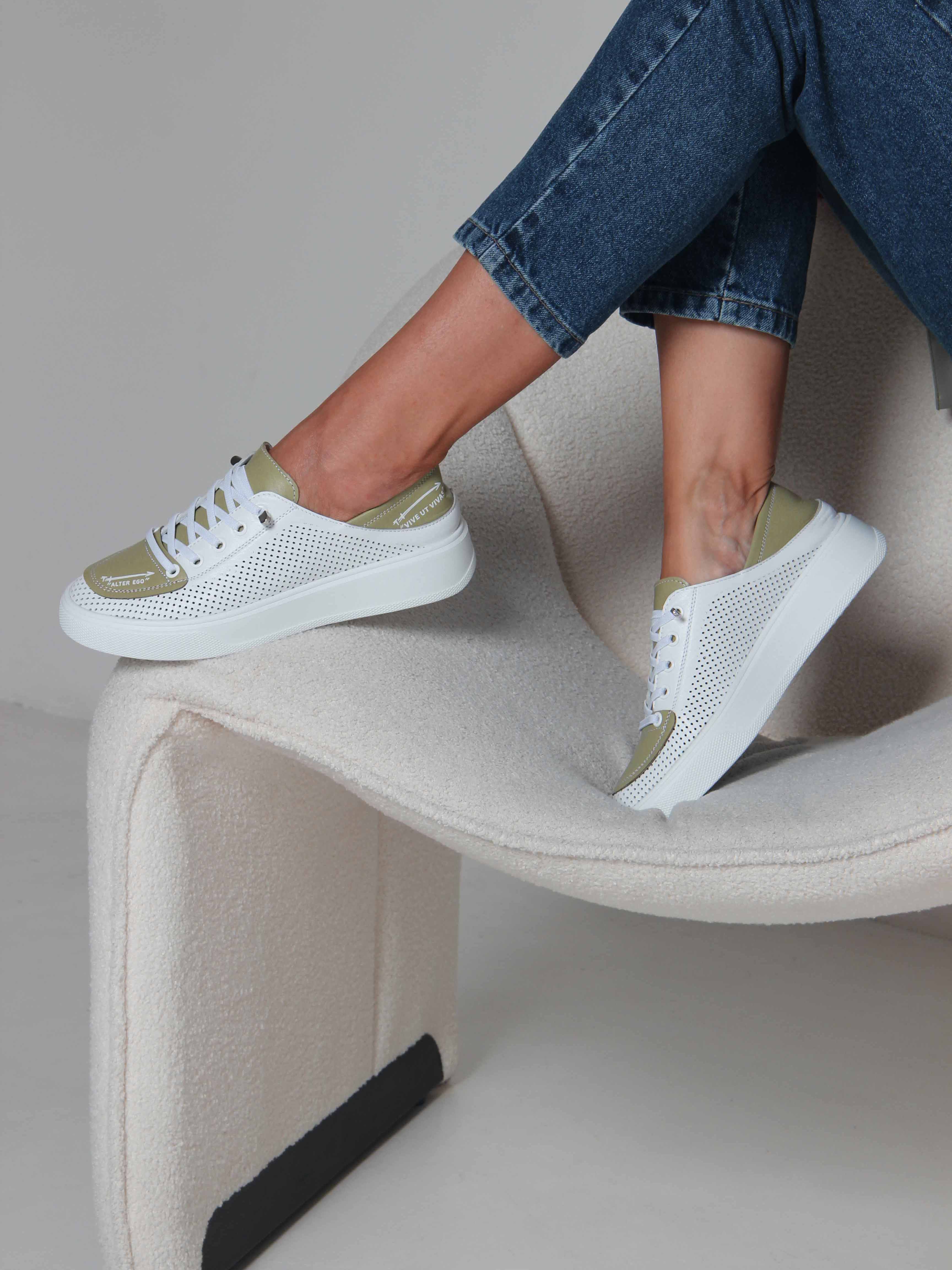 картинка Кеды ED'ART 163.P.LusiR2'w.Белый авокадо от интернет магазина