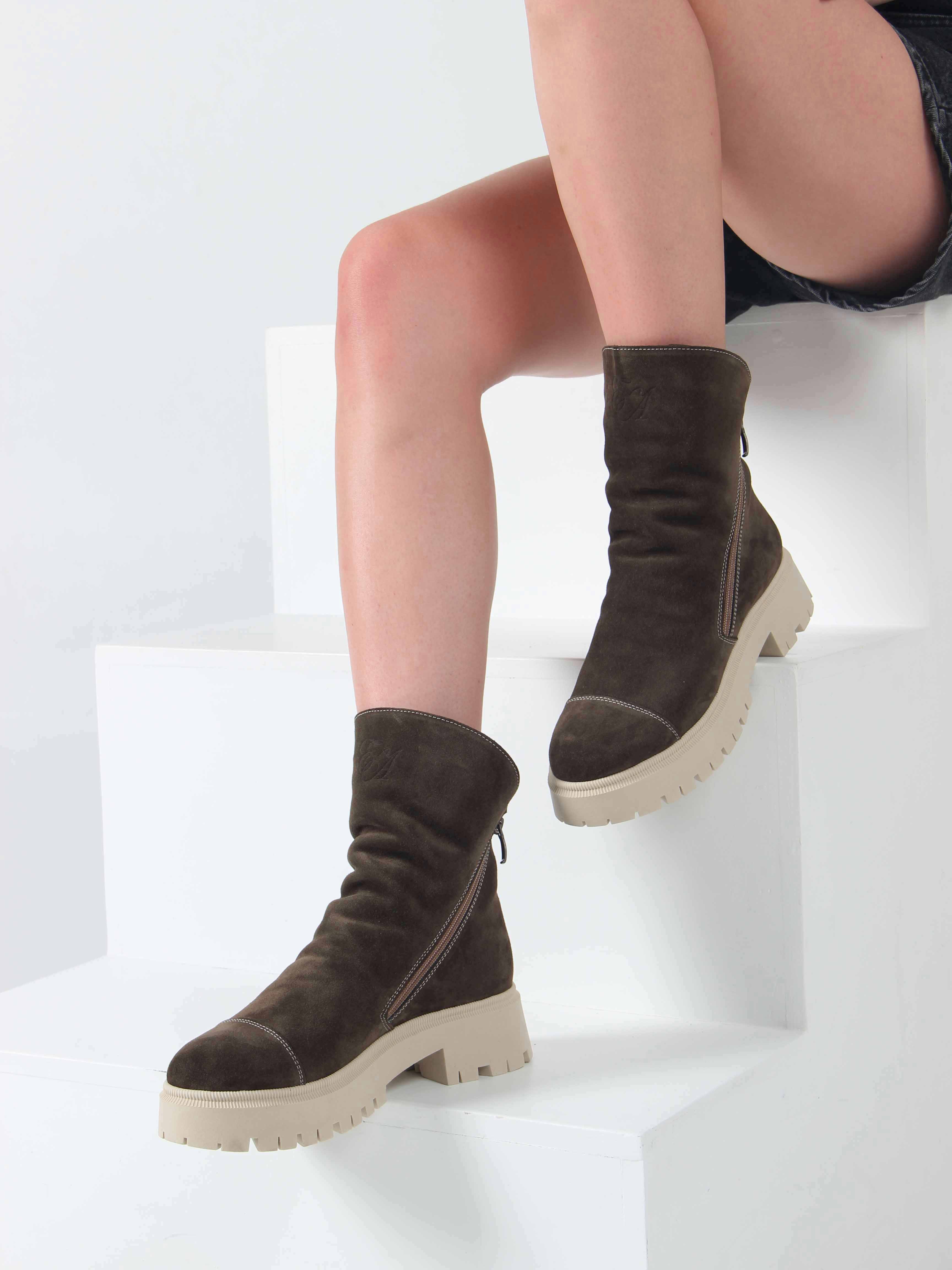 картинка Ботинки ED'ART 233.2094'be. хаки от интернет магазина