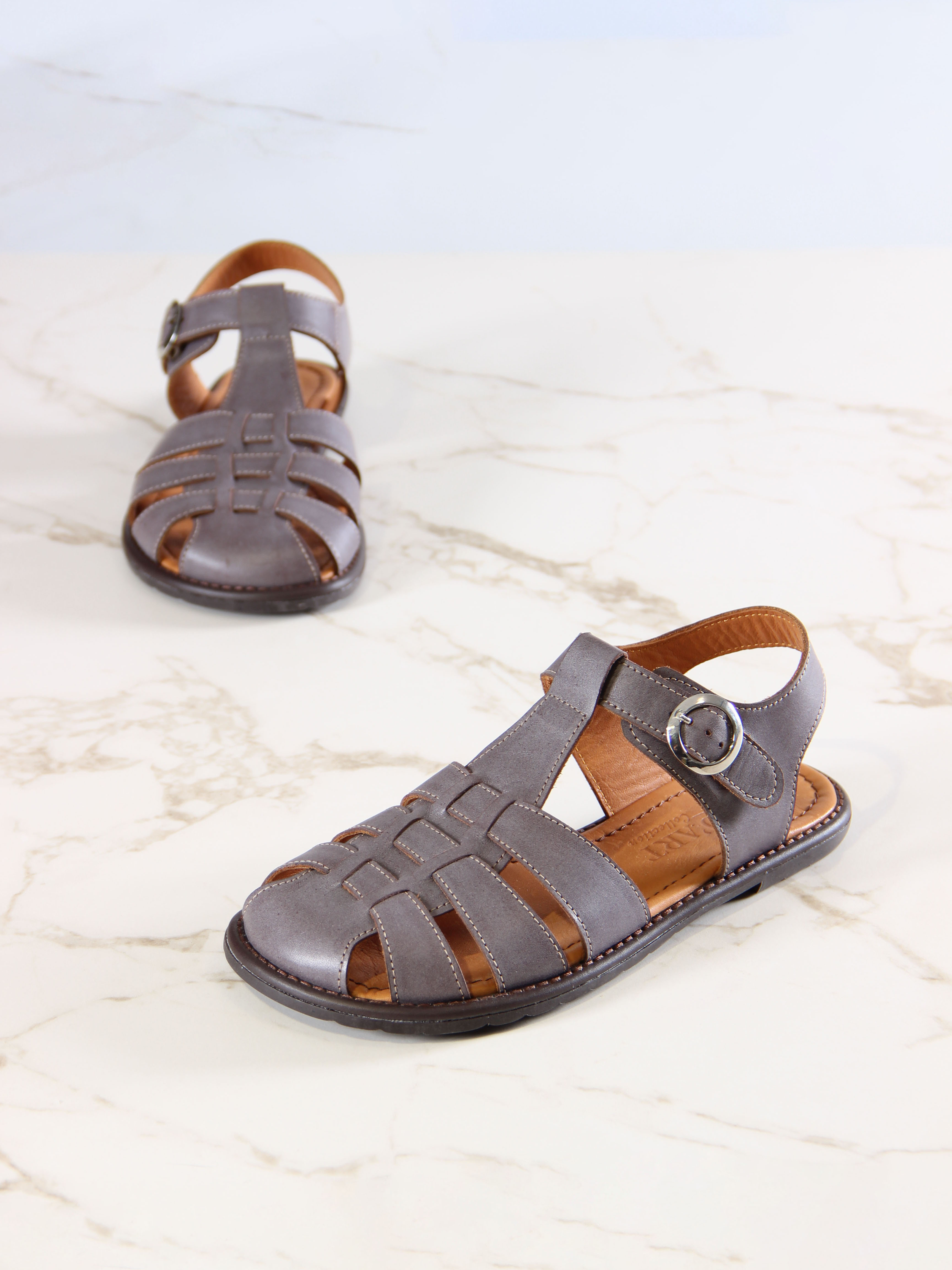 картинка Босоножки ED'ART 1035.подиум178'br.Вакса коричневый от интернет магазина