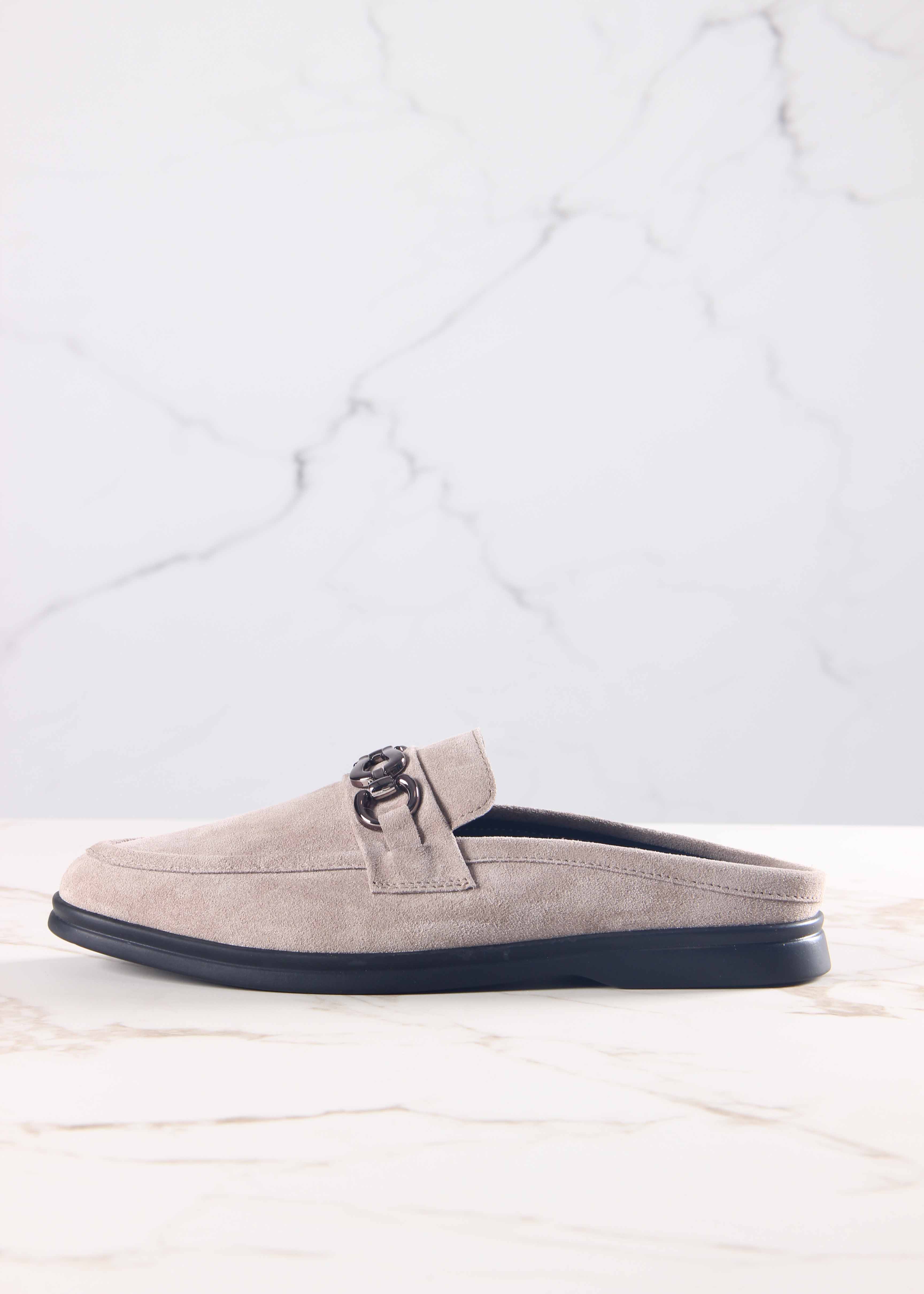 картинка Сабо лоферы ED'ART 1080.2614'bl. Ваниль замша от интернет магазина