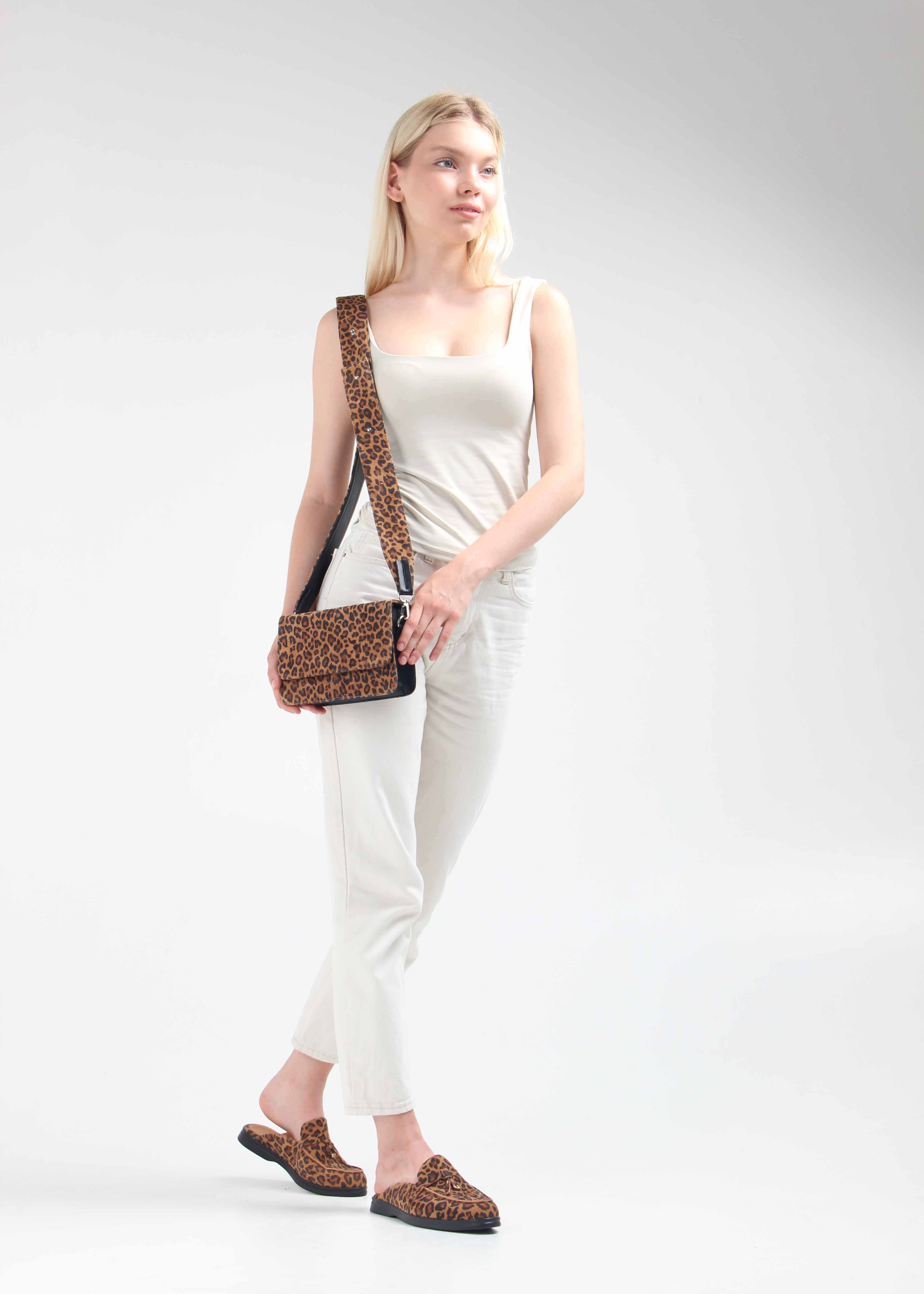 картинка Мюли ED'ART 1070.2614'bl. коричневый леопард от интернет магазина