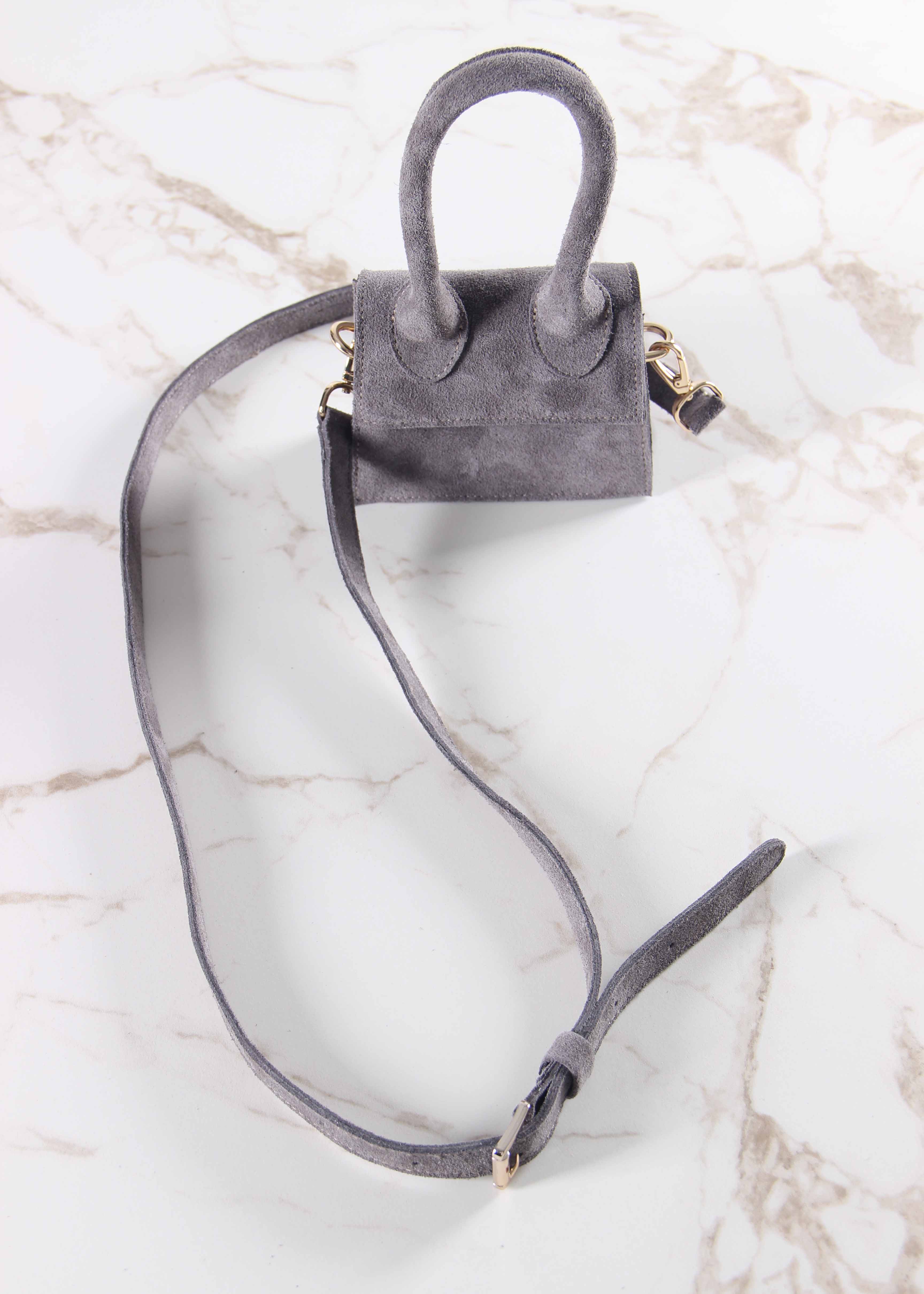 картинка Сумка ED`ART  J 01.серый замок замша от интернет магазина