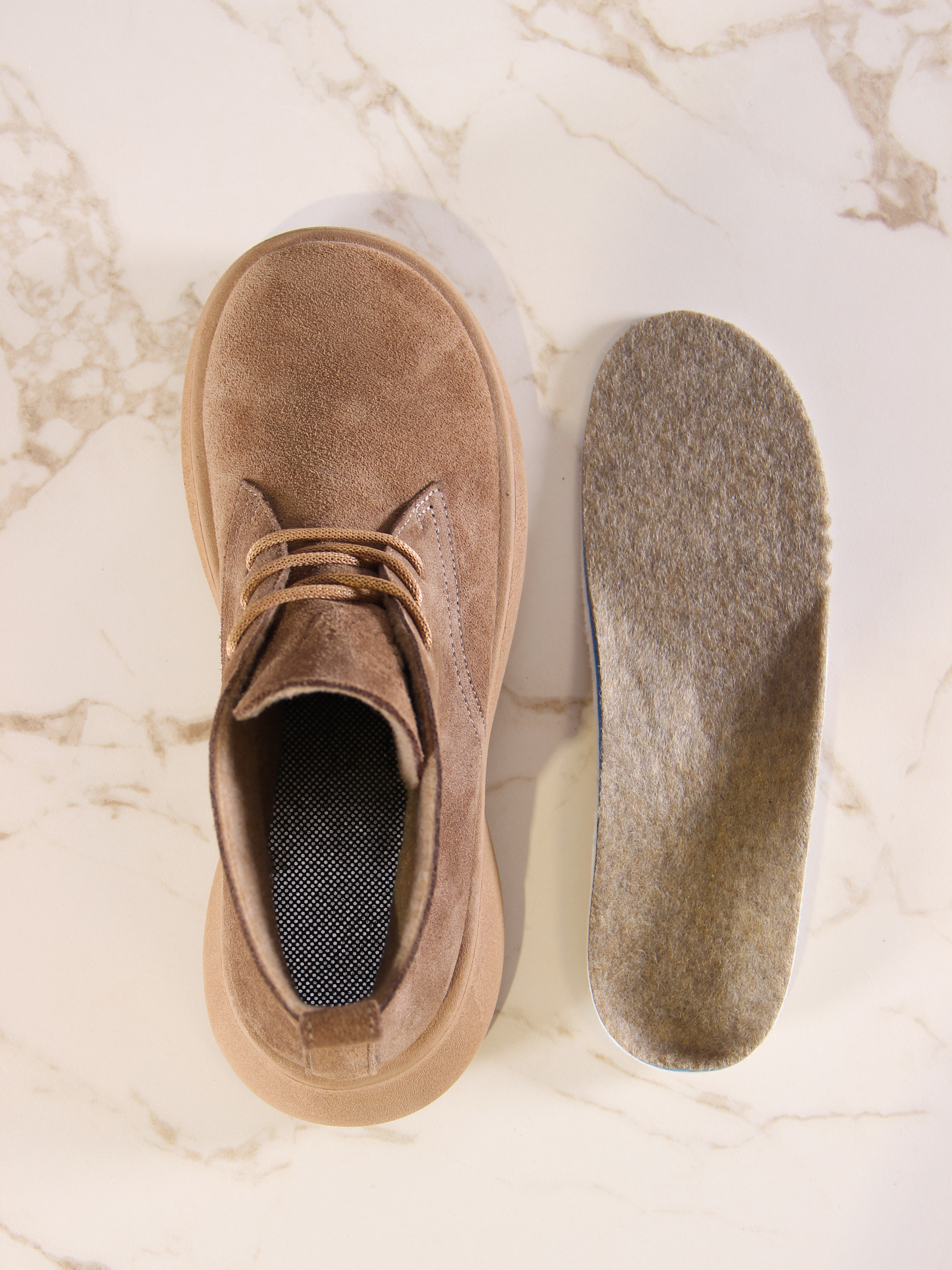 картинка Ботинки  ED'ART 308.927'ka.Серо-коричневая замша от интернет магазина