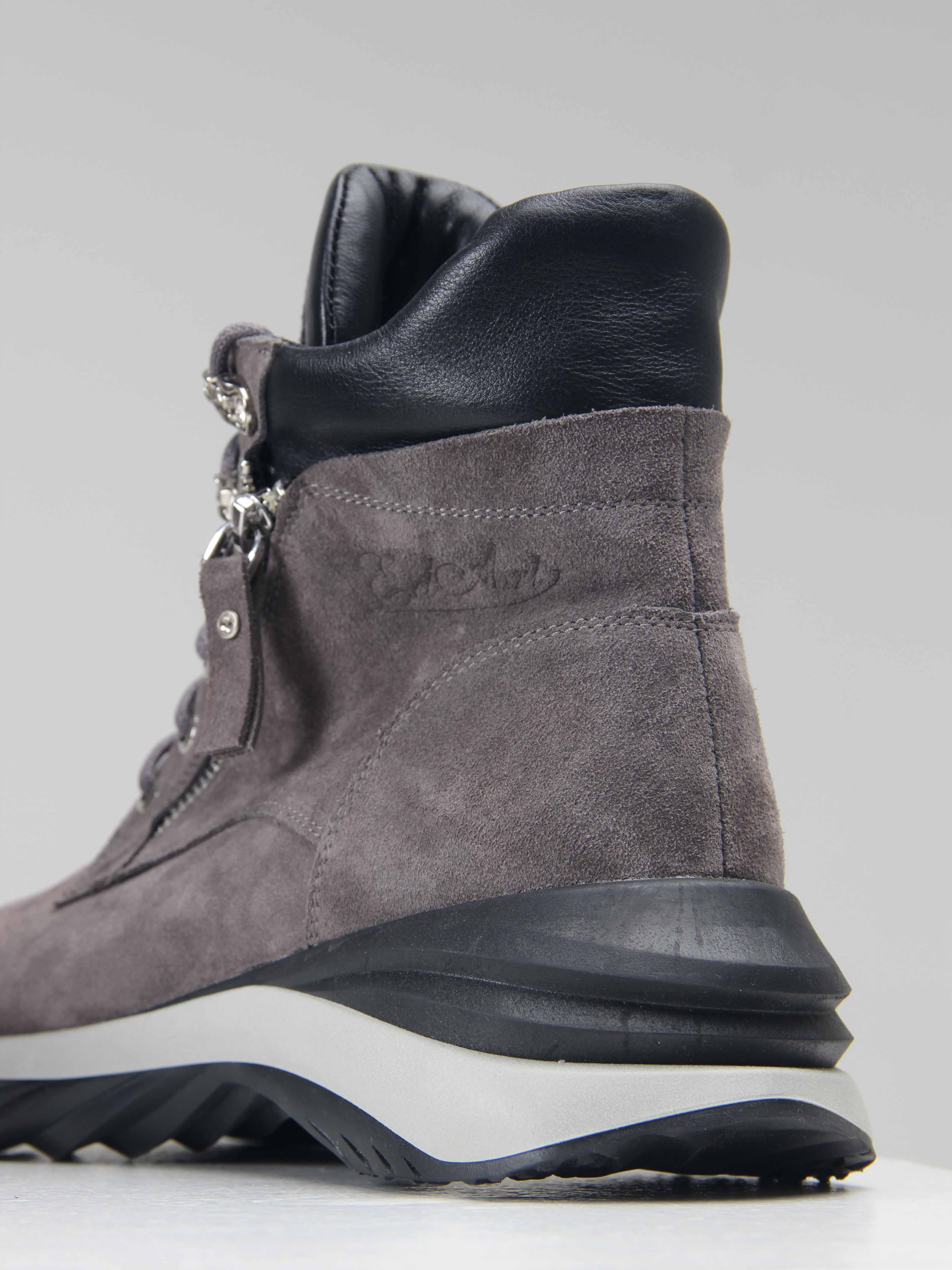 картинка Ботинки ED'ART 261.uno2'bl. серый замок замша от интернет магазина