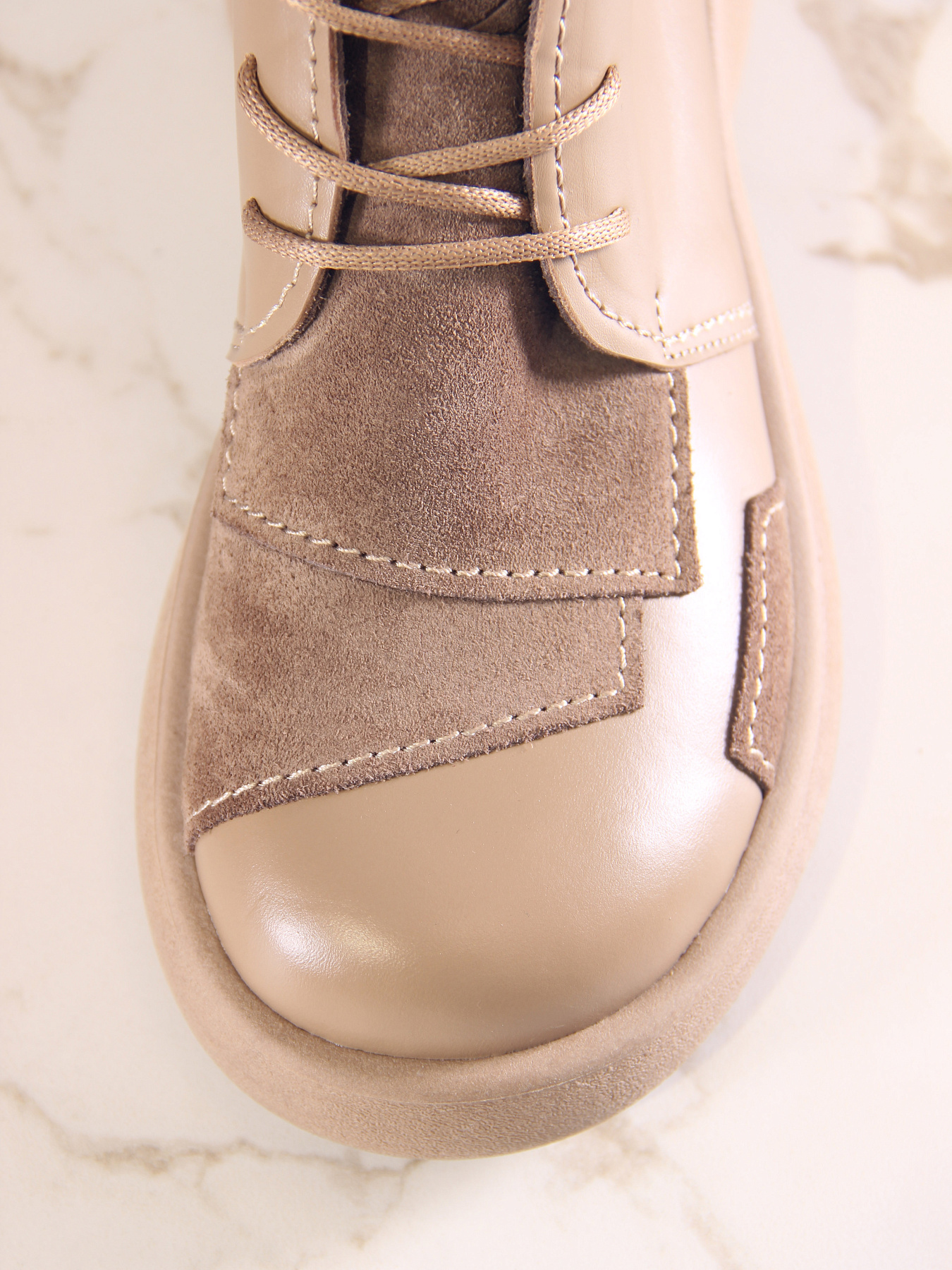 картинка Ботинки  ED'ART 305.927'ka. Круассан+коричневый капучино замша от интернет магазина