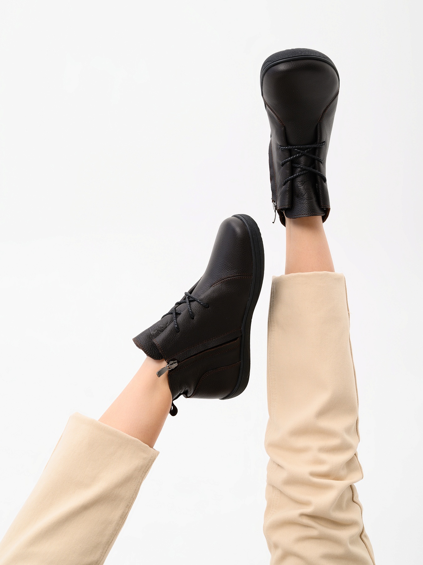 картинка Босоногие ботинки  ED'ART 352.NATA'bl.Темно-коричневая оттима от интернет магазина