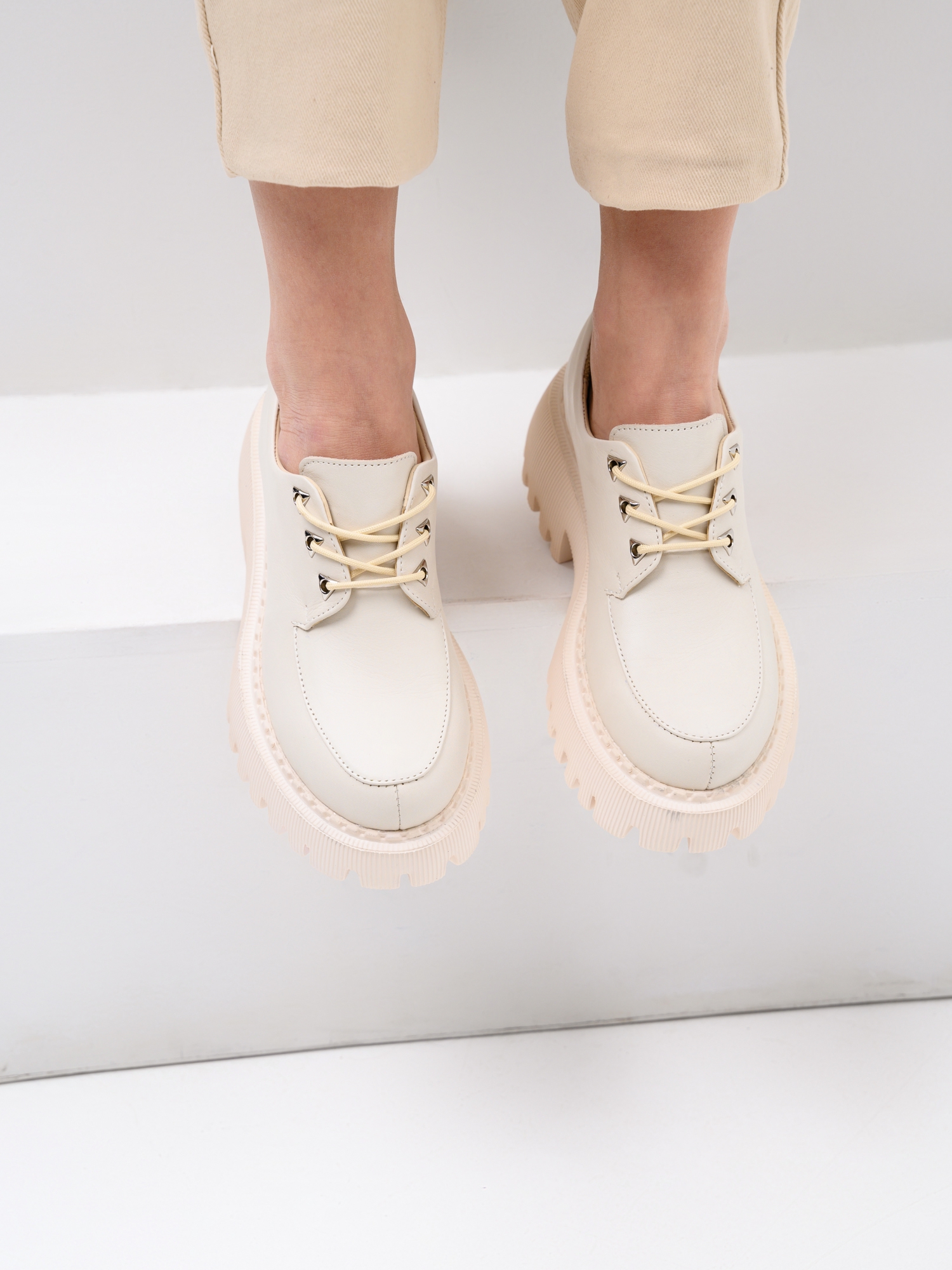 картинка Туфли полуботинки ED'ART 202.14728'be. Бежевый-3 от интернет магазина