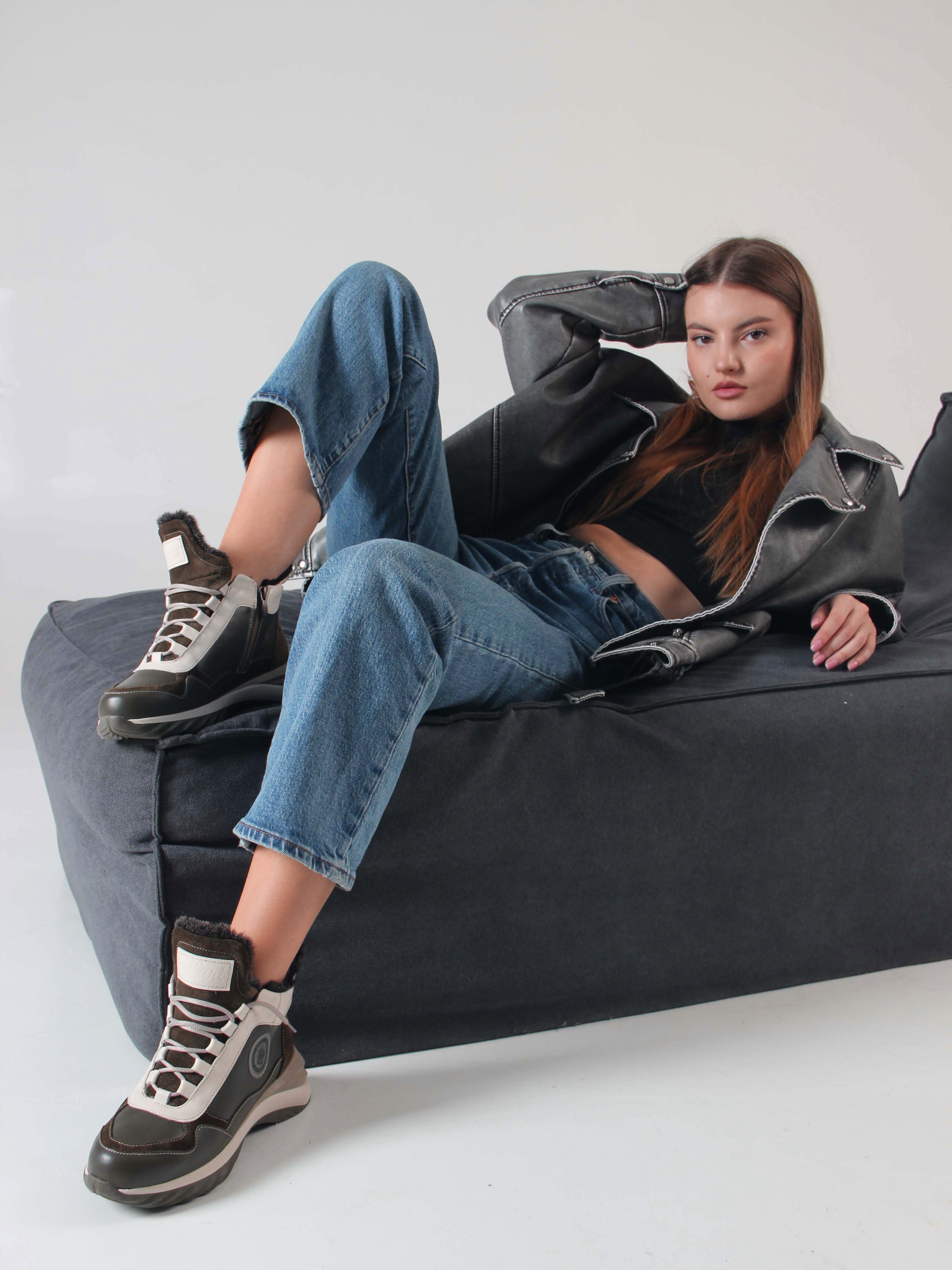 картинка Ботинки ED'ART 350.uno2'gr. хаки бежевый от интернет магазина