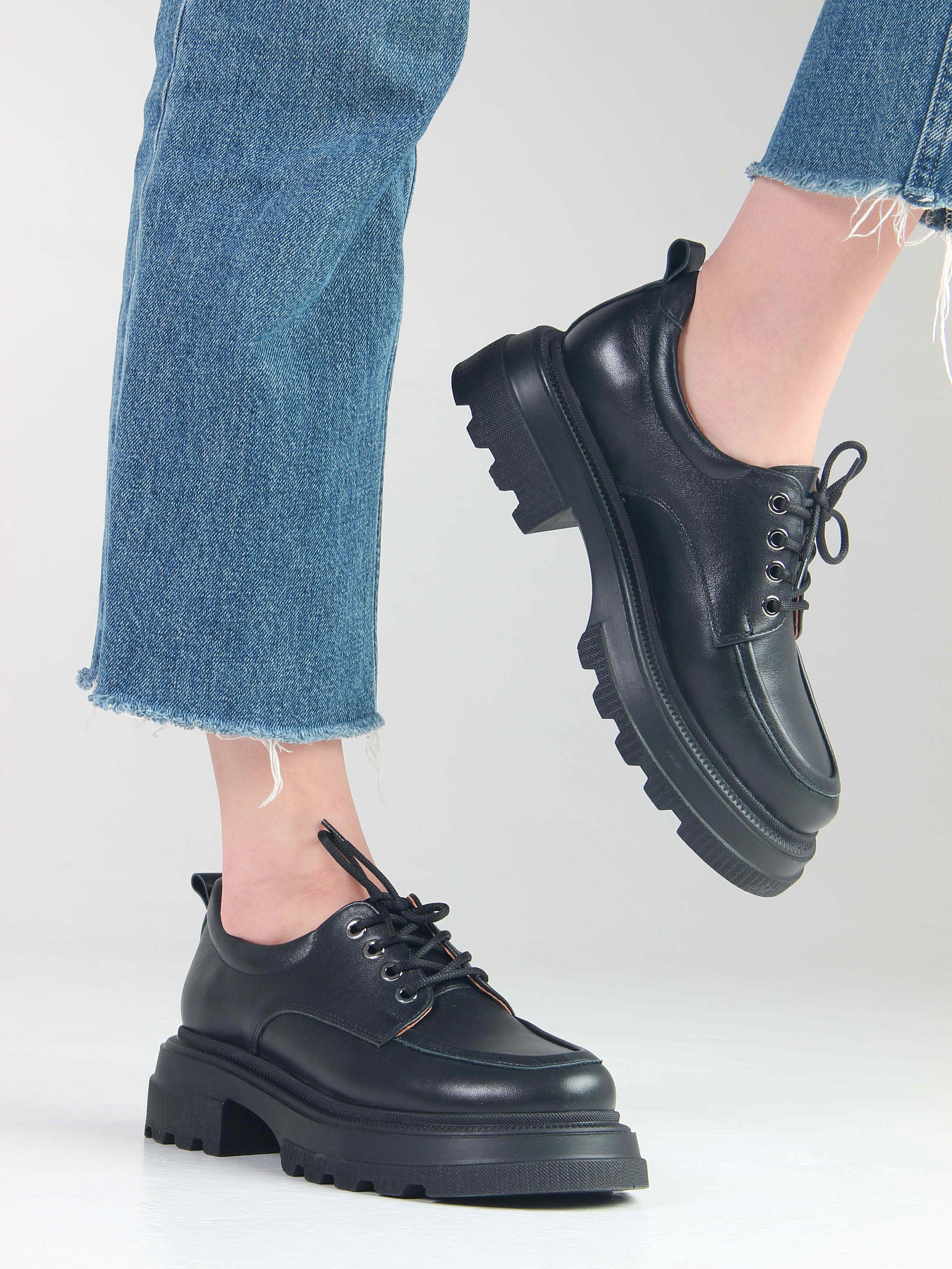 картинка Туфли полуботинки ED'ART 204.506'bl. Черный от интернет магазина