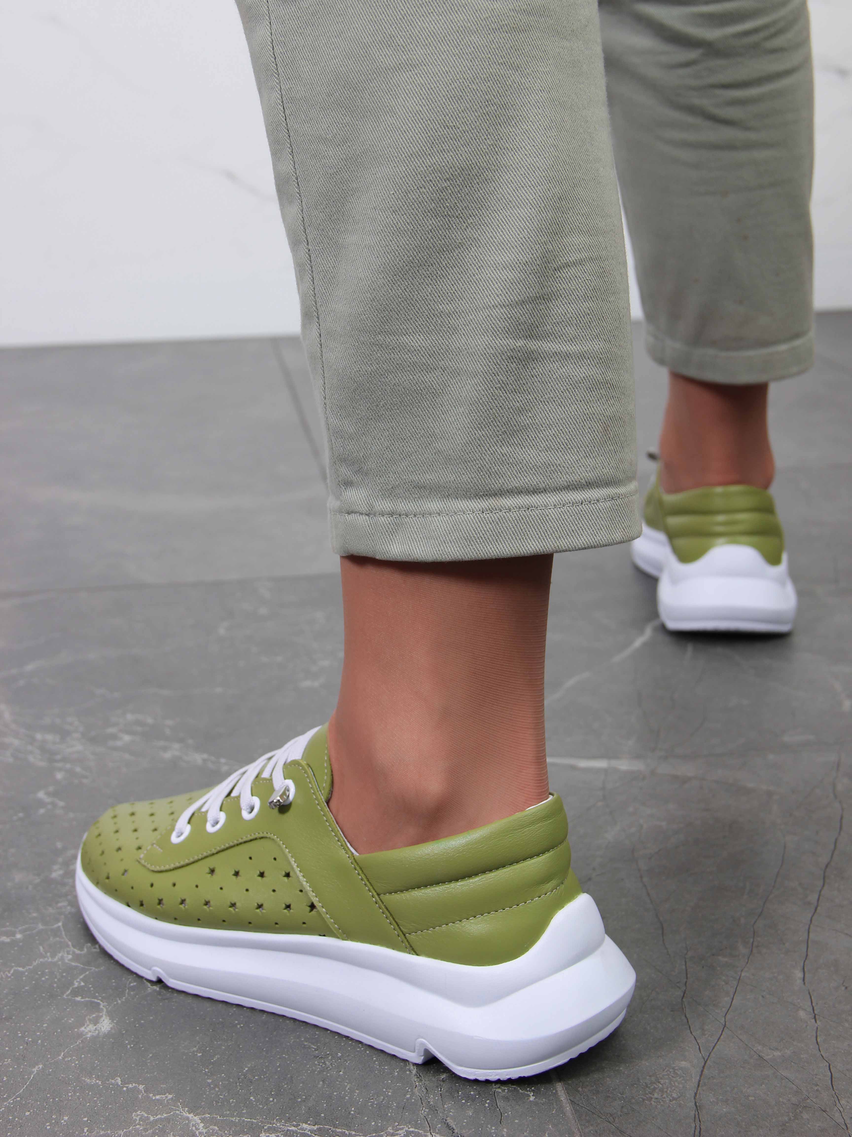 картинка Кроссовки ED'ART 168.236143w. Авокадо от интернет магазина