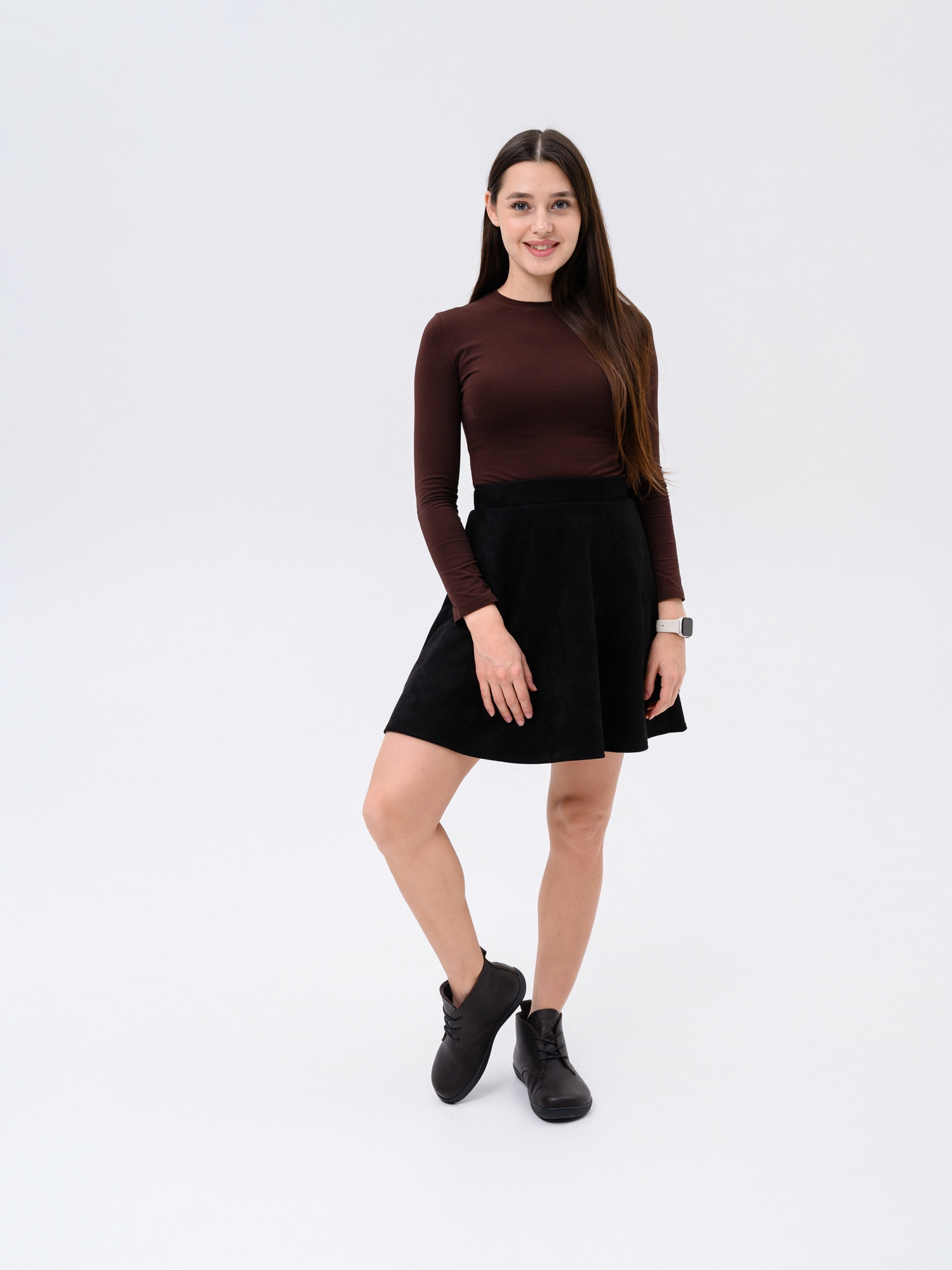 картинка Босоногие ботинки  ED'ART 208.NATA'bl.Темно-коричневая оттима от интернет магазина