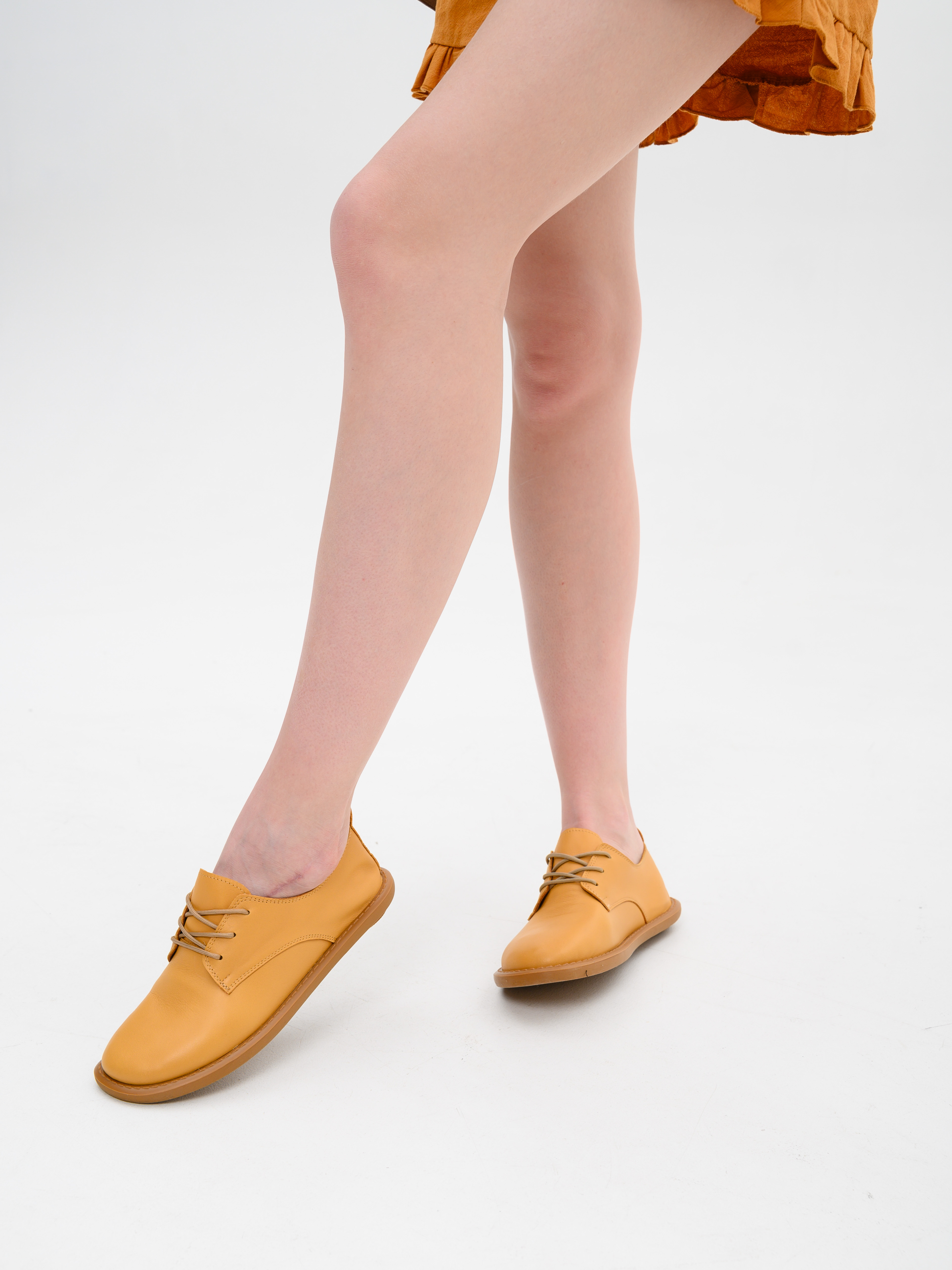 картинка Туфли ED'ART 181.ОКСЕ'br. Лион тыква+коричневый от интернет магазина