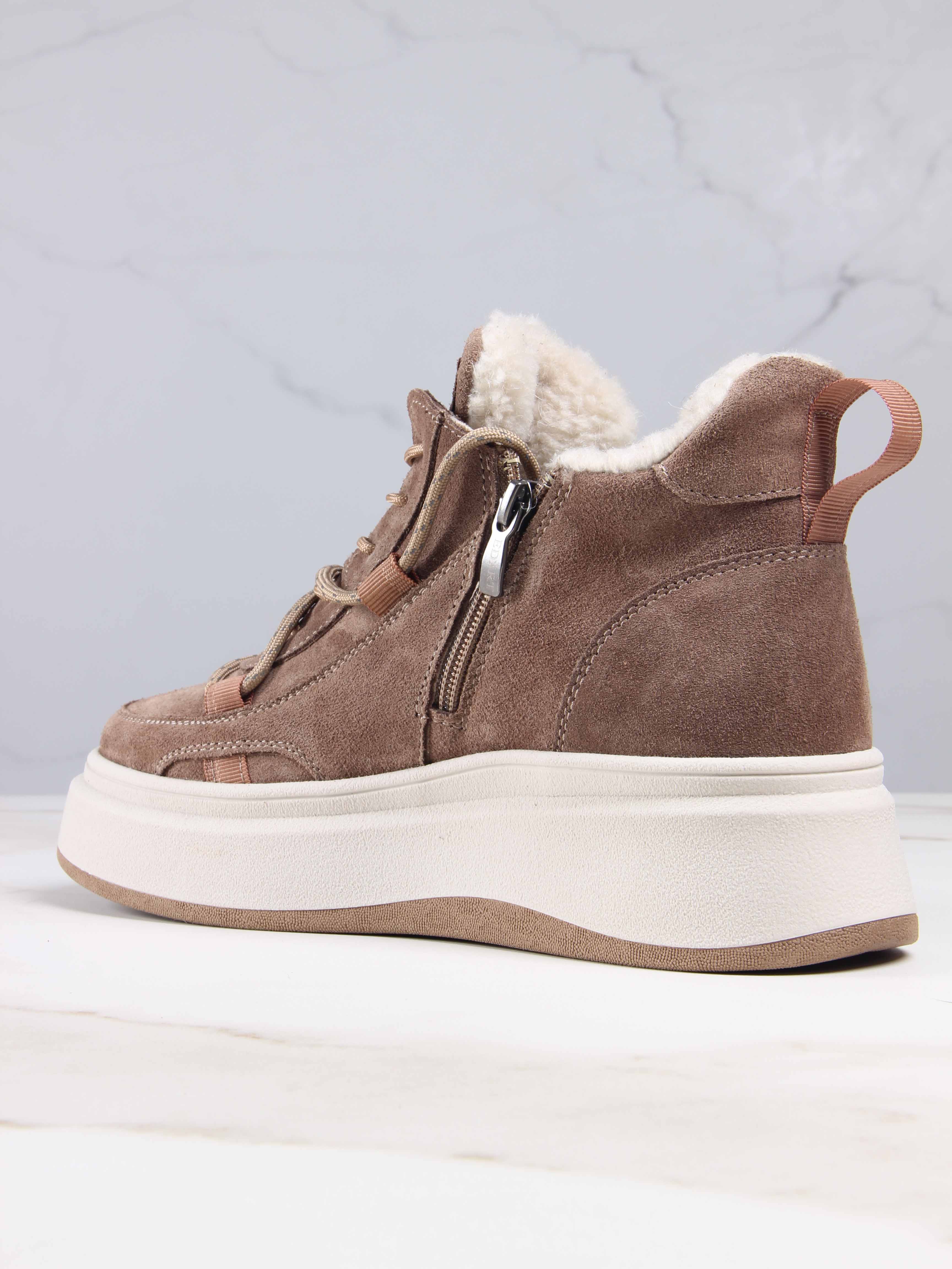 картинка Ботинки ED'ART 229.windy'be. Серо-коричневая замша от интернет магазина