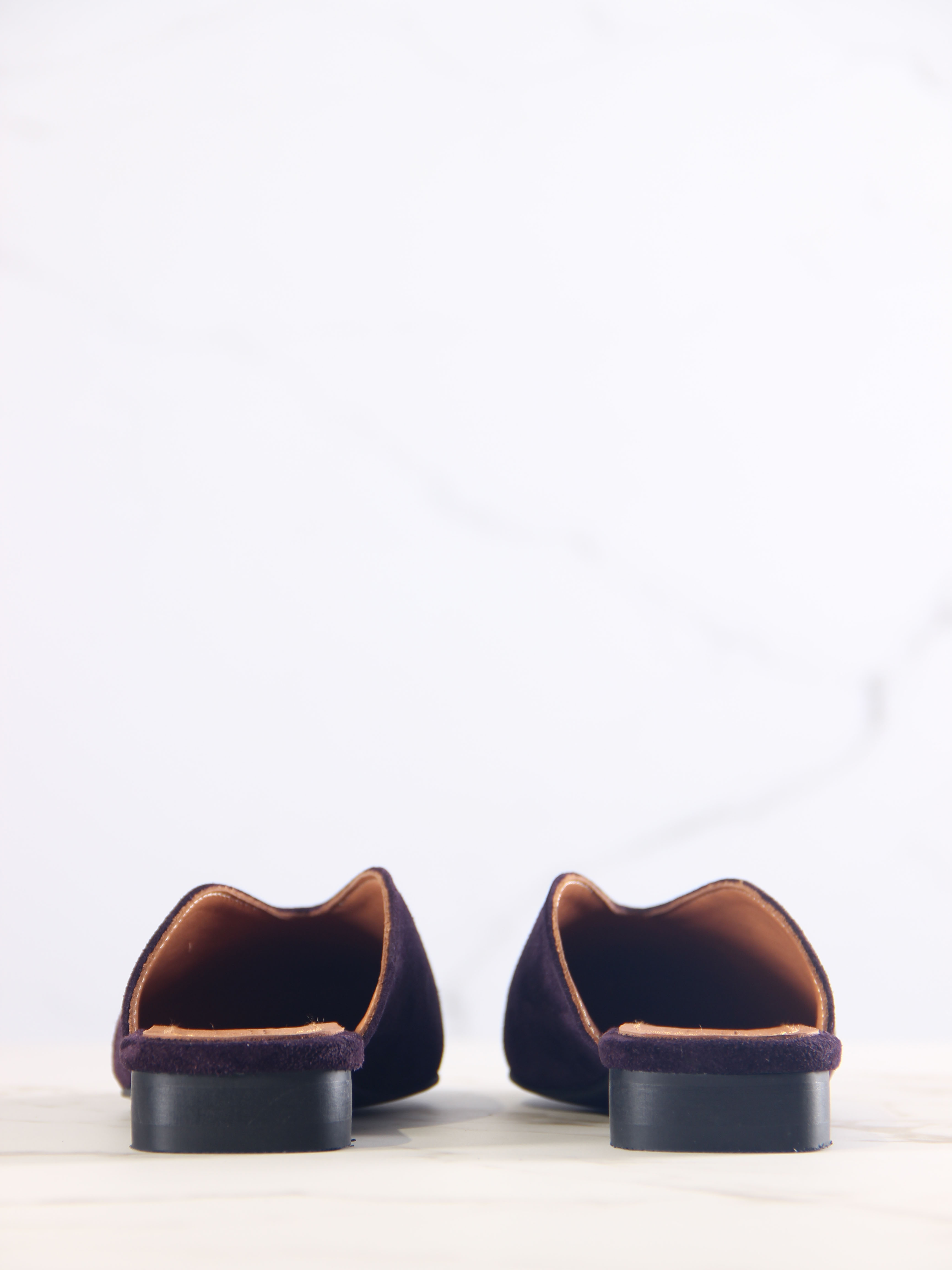 картинка Мюли ED'ART 1001.34104'bl. Сливовая замша от интернет магазина