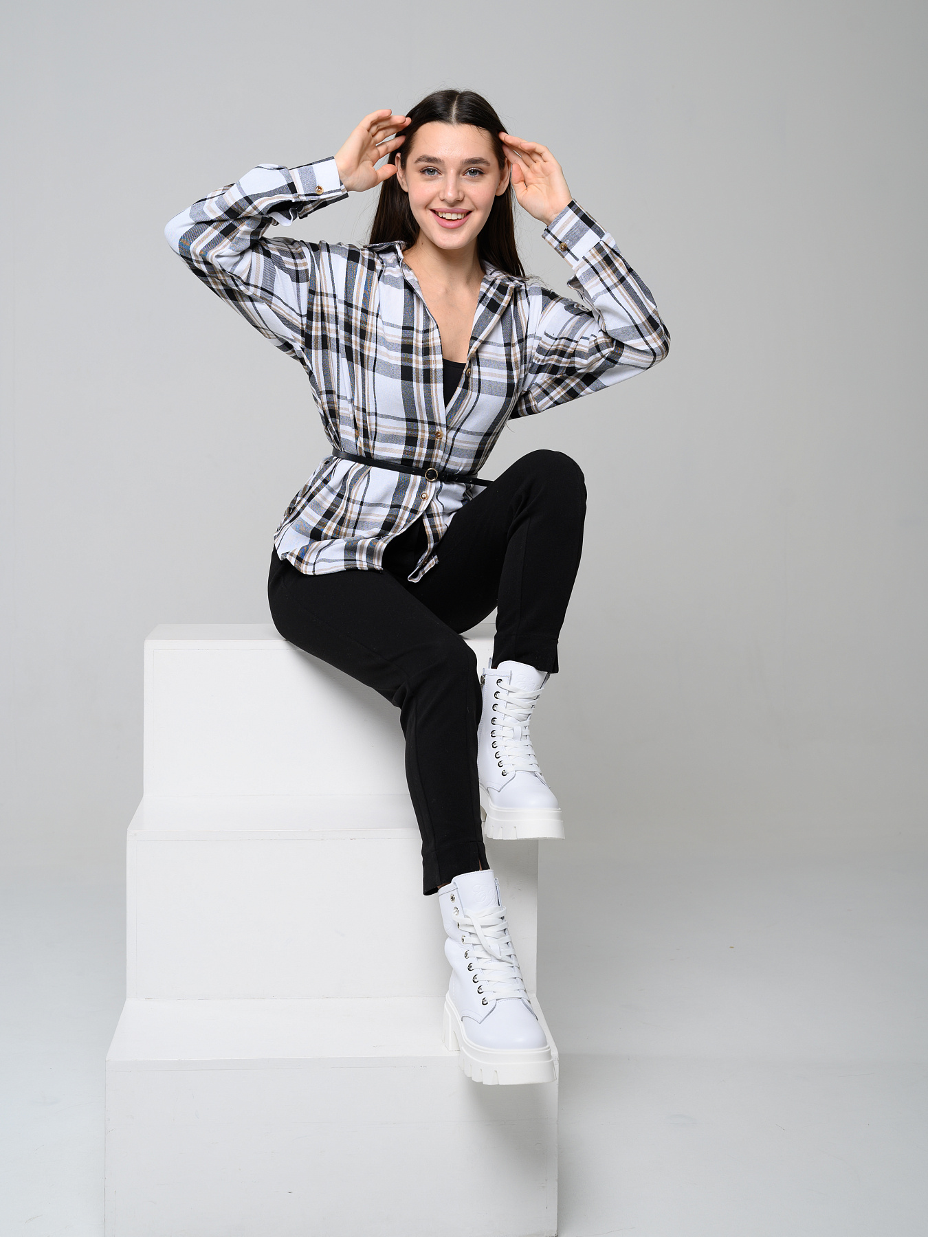 картинка Ботинки ED'ART 329.зиплайн'w. белый от интернет магазина