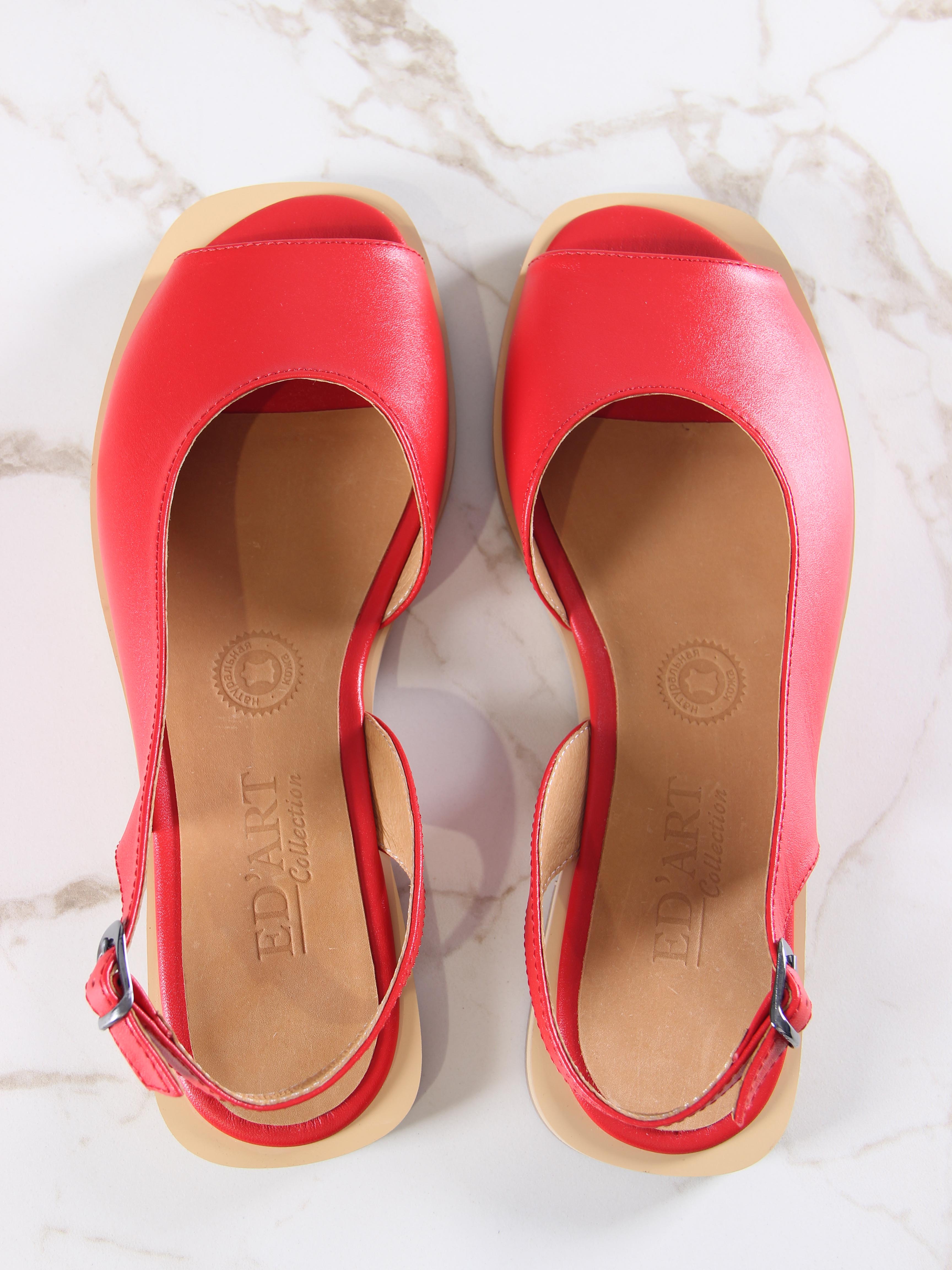 картинка Босоножки ED'ART 1040.110Z'be. Красный от интернет магазина