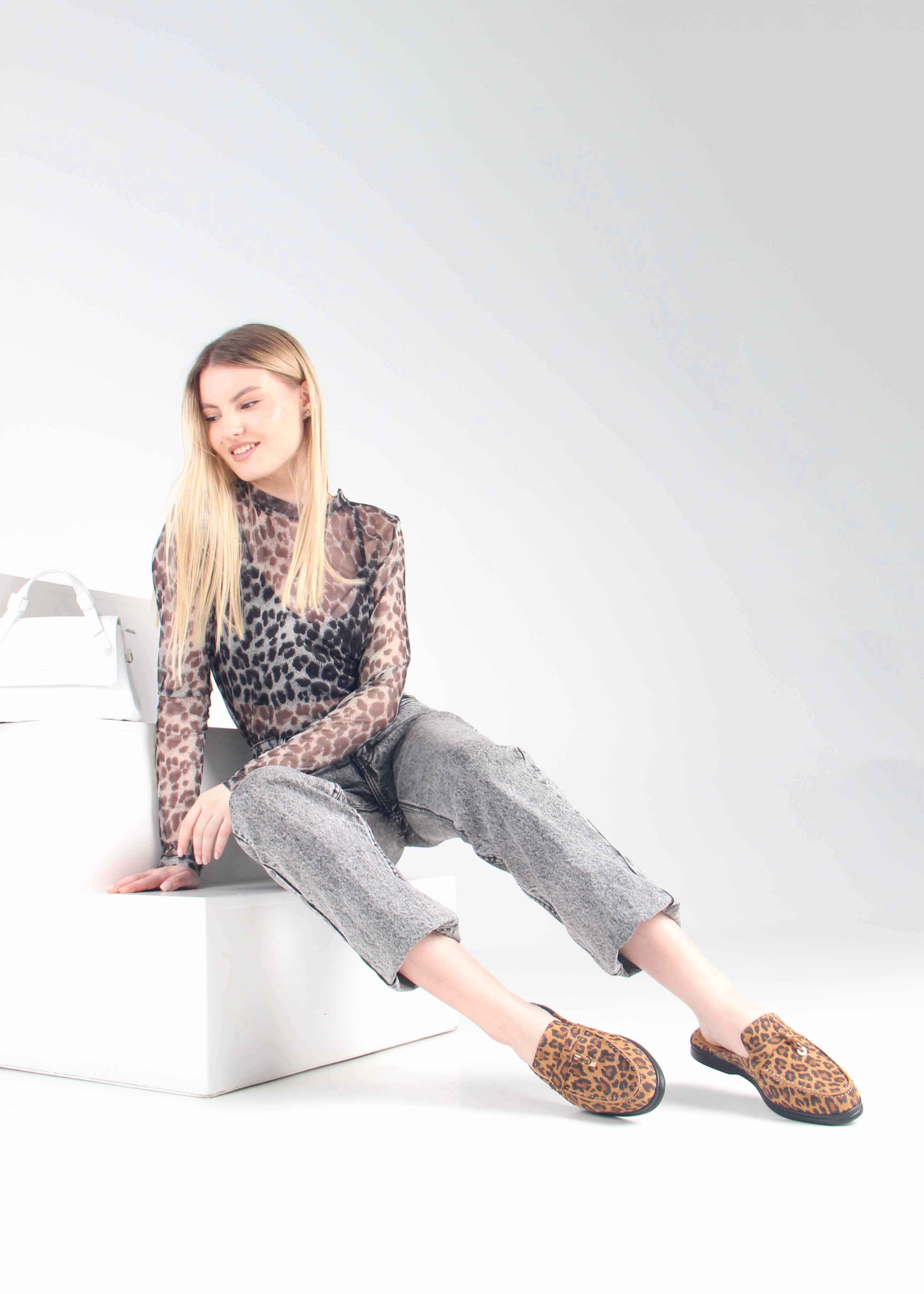 картинка Мюли ED'ART 1070.2614'bl. коричневый леопард от интернет магазина