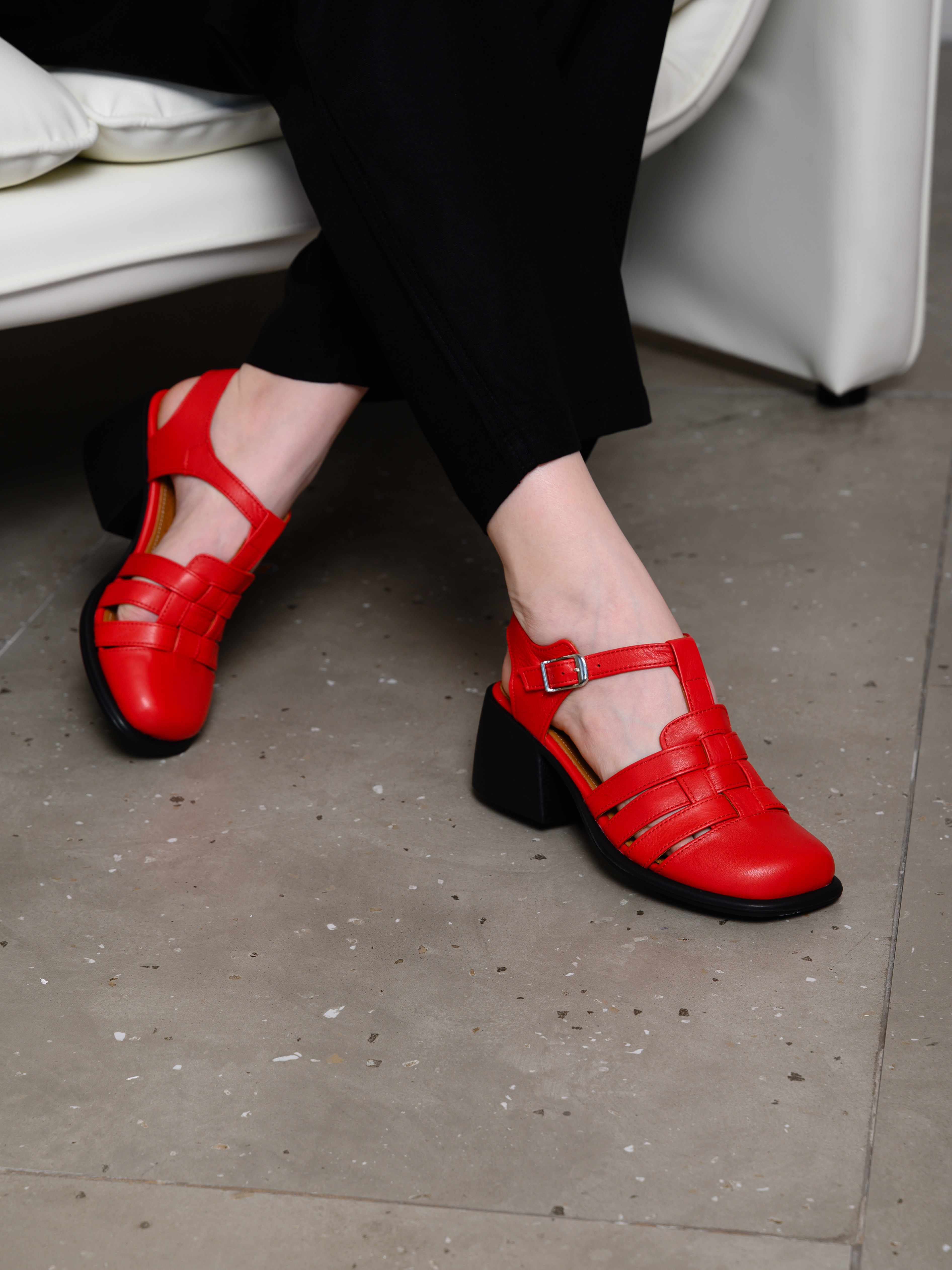 картинка Босоножки ED'ART 5035.23663'bl. Красный от интернет магазина