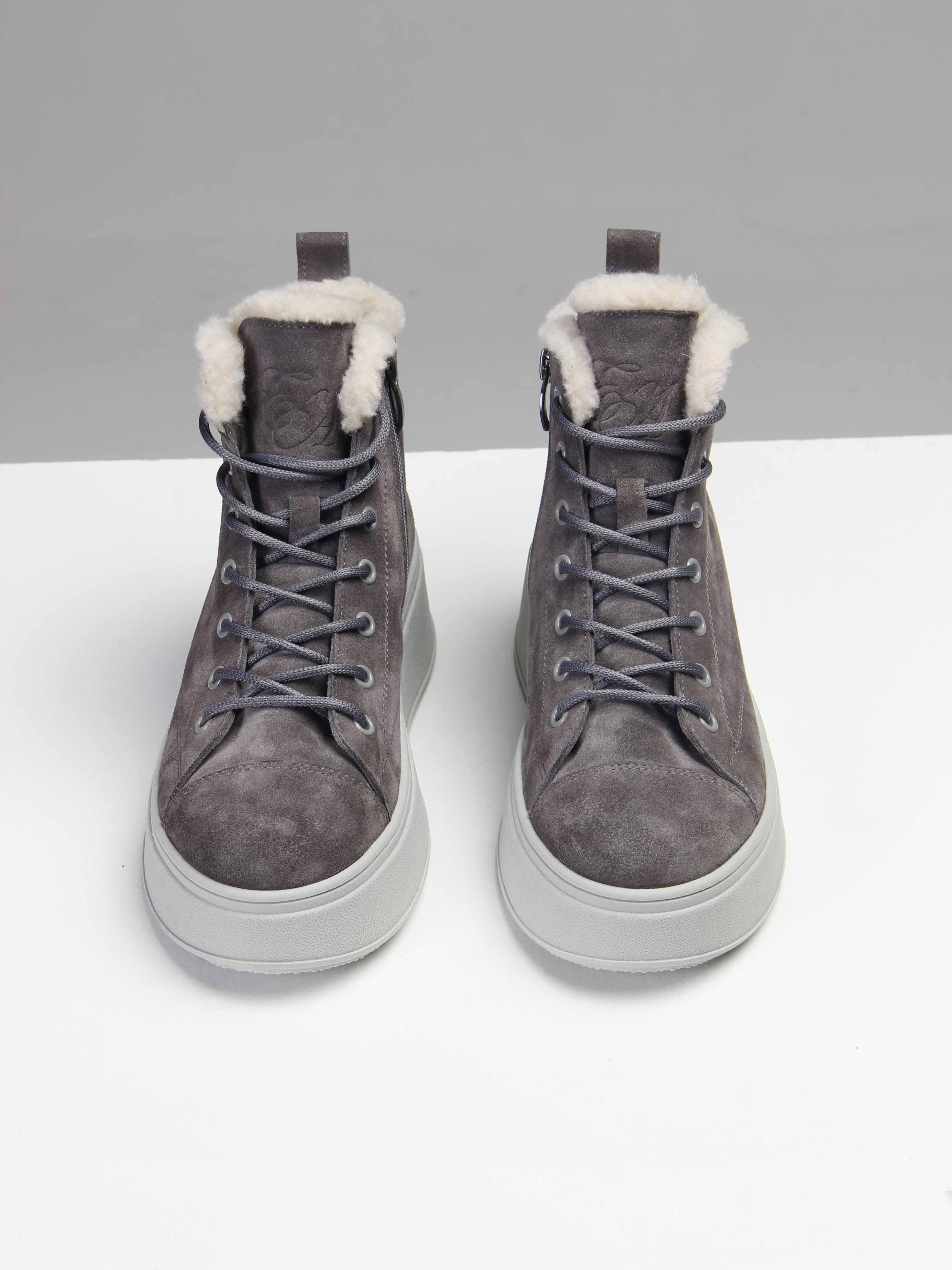 картинка Ботинки ED'ART 217.ALTA'gr. Серый замок замша от интернет магазина