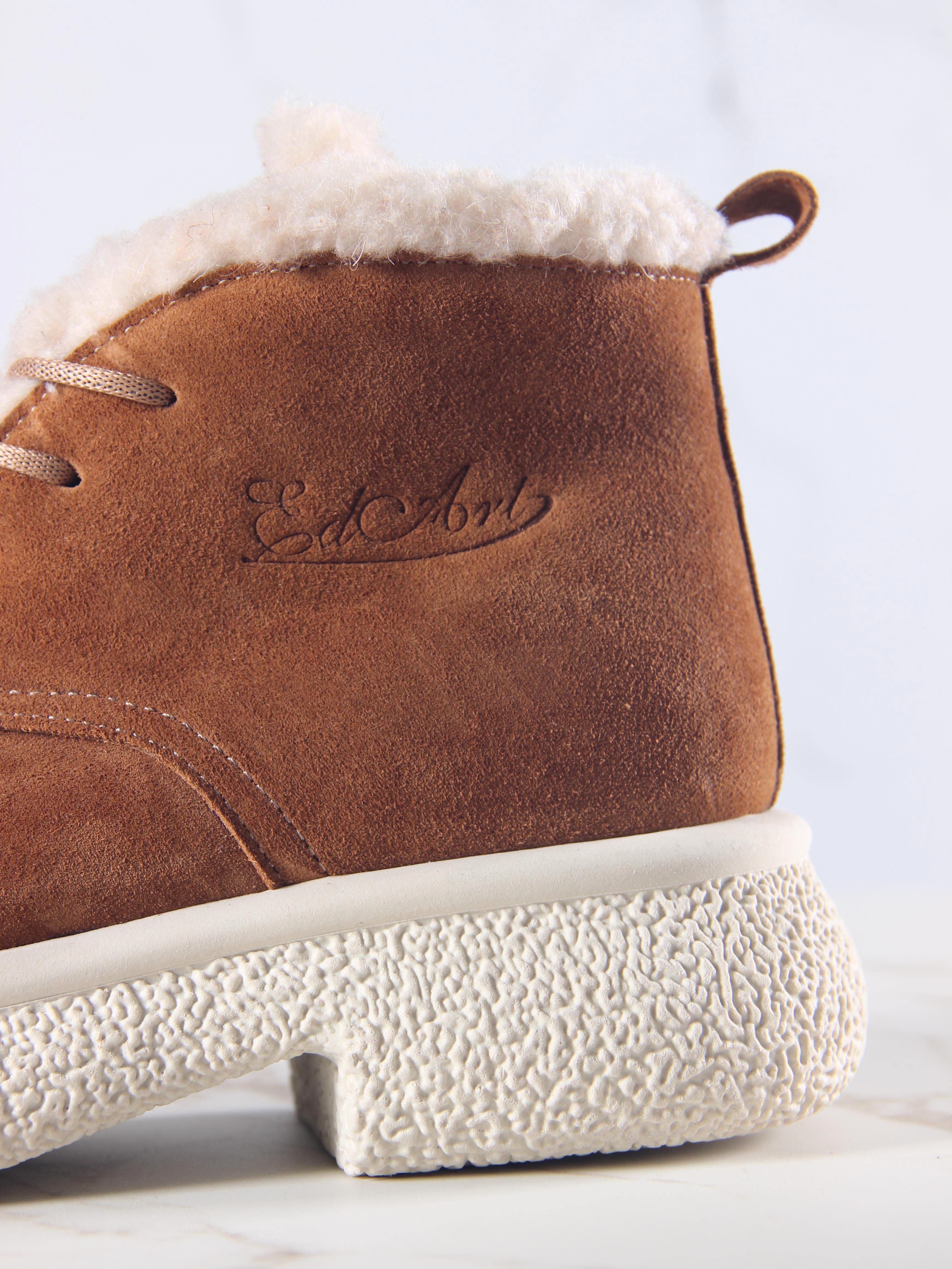 картинка Ботинки ED'ART 308.агата'w. светло коричневый замша от интернет магазина