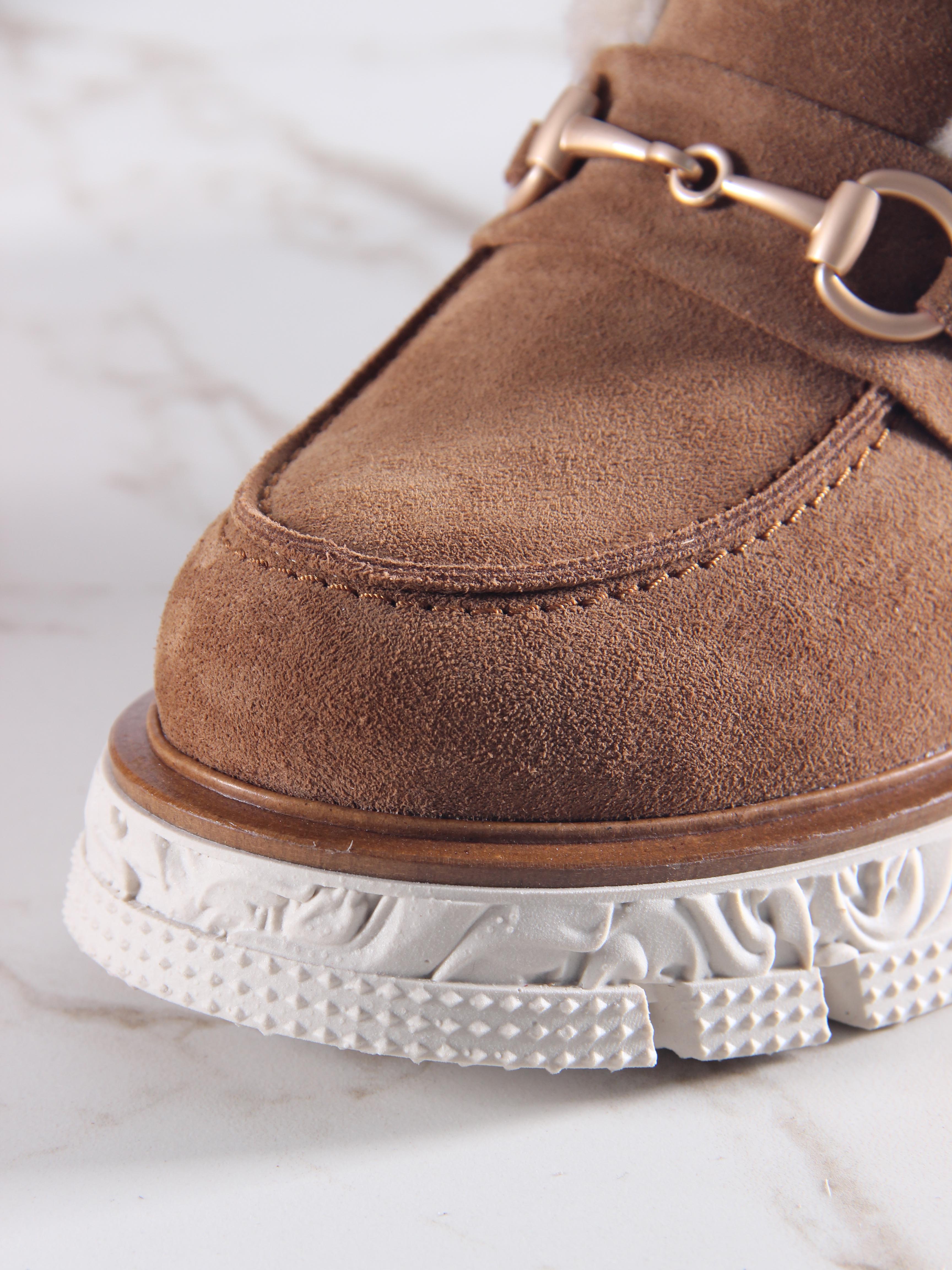 картинка Ботинки ED'ART 307. PODYUM141 'be.светло коричневый замша от интернет магазина