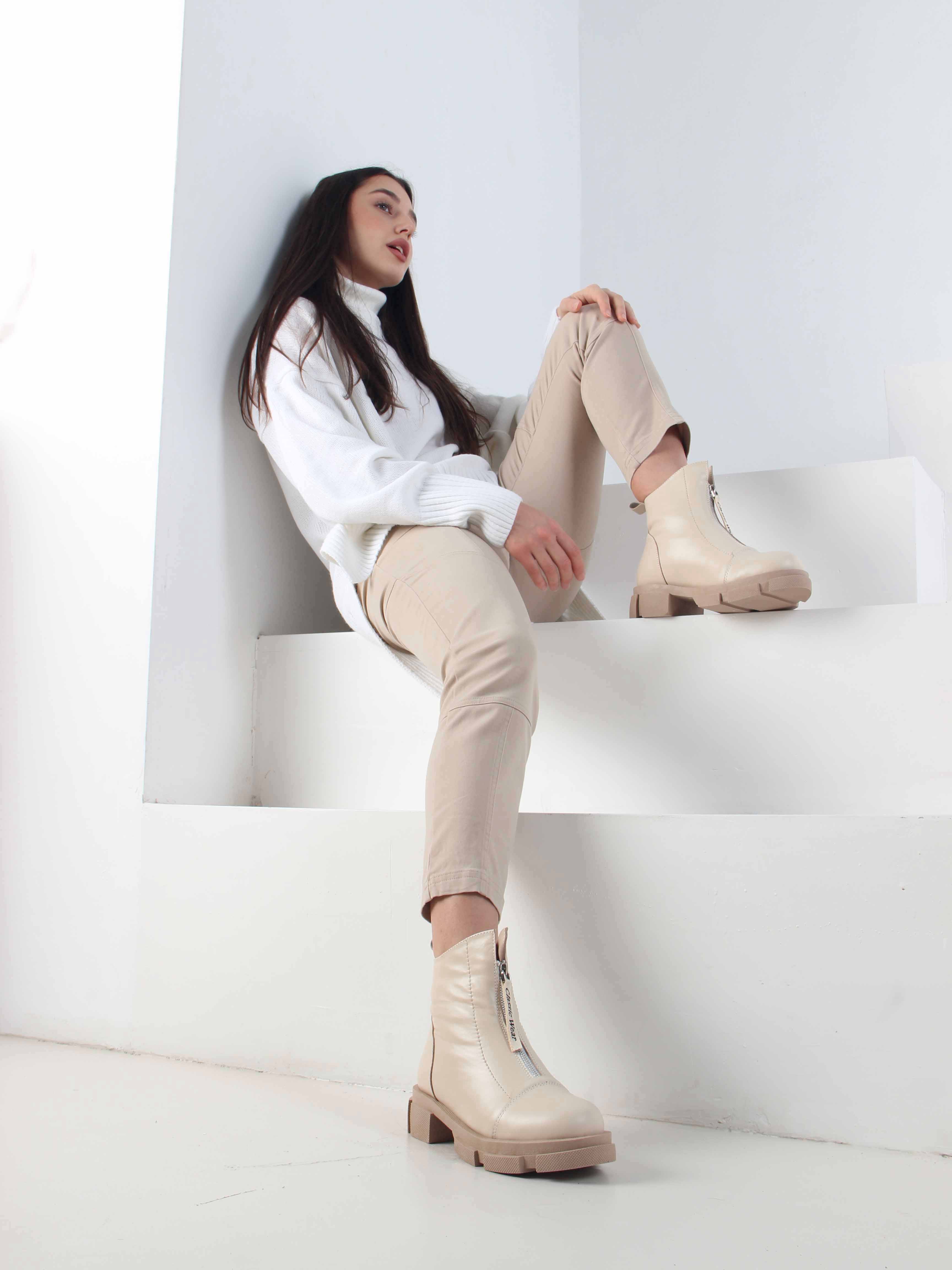 картинка Ботинки ED'ART 330.21074ka. Бежевый капучино от интернет магазина