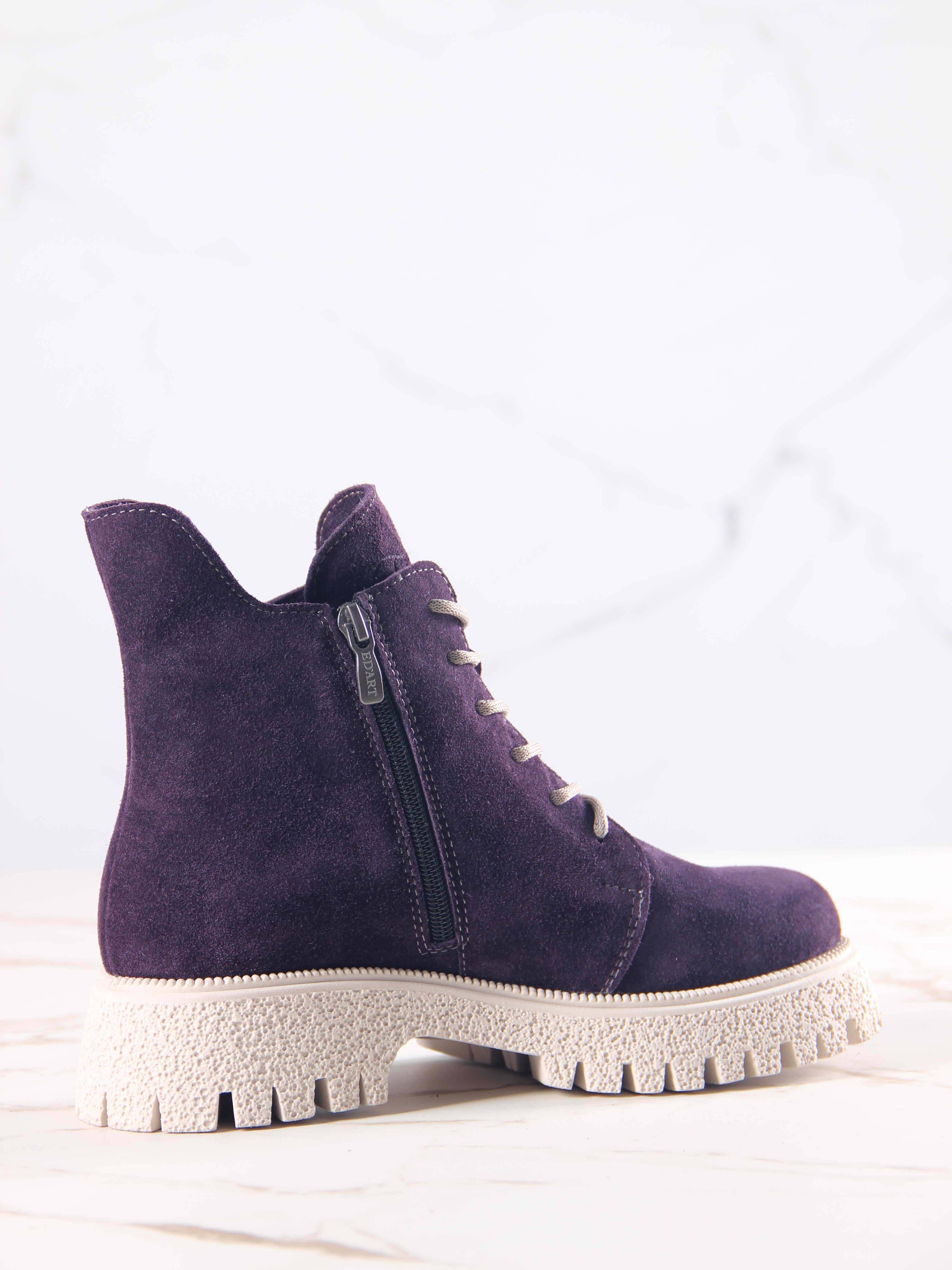 картинка Ботинки ED'ART 228.V.1541'be. сливовая замша от интернет магазина