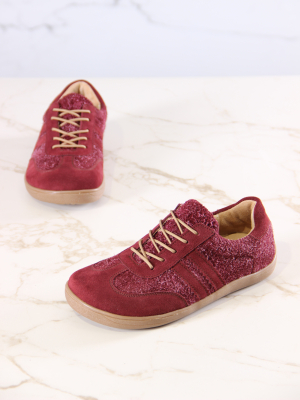 Кеды босоногие натуральная замша бордовые