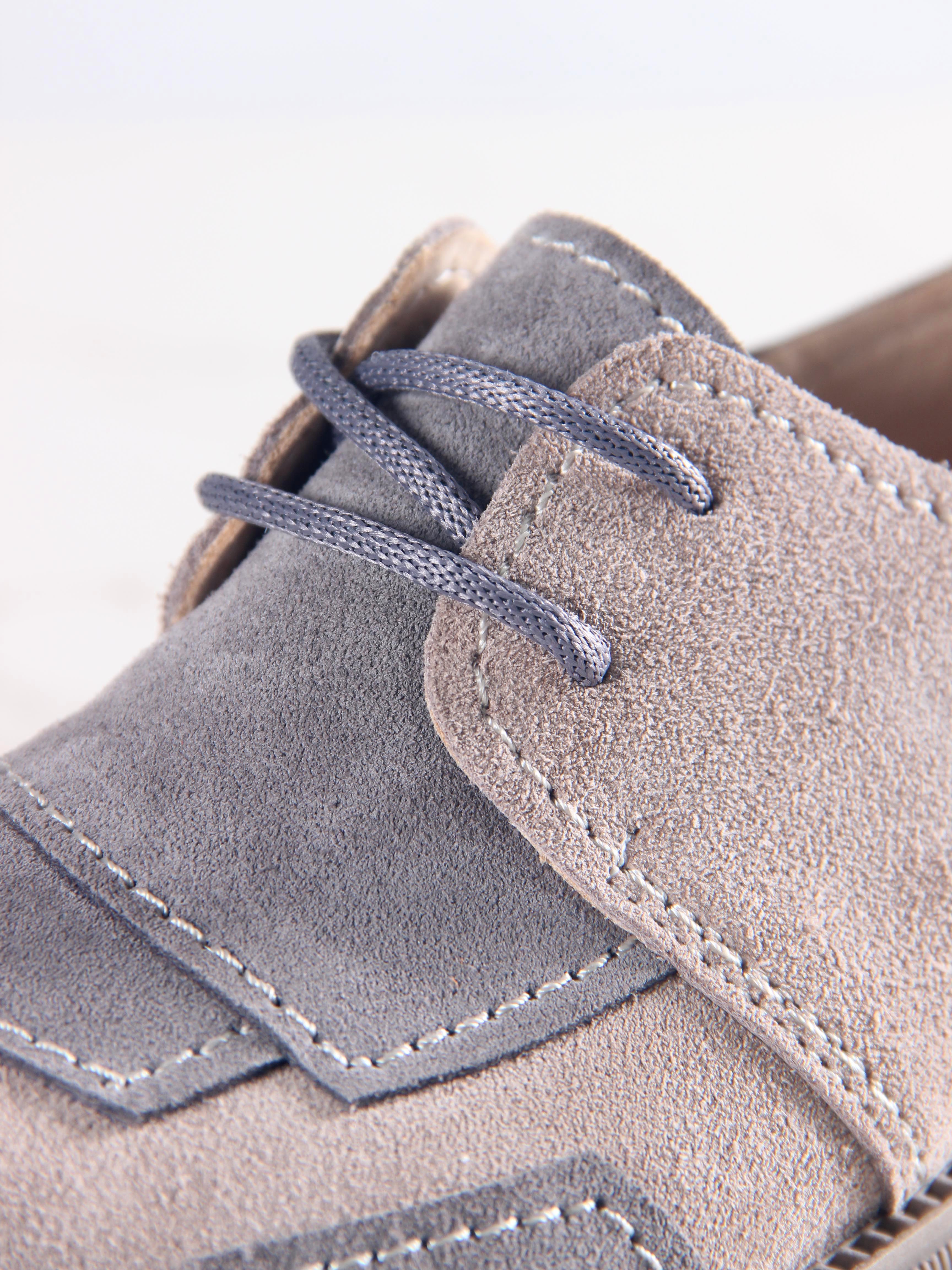 картинка Полуботинки туфли ED'ART 205.патриция'ka. ваниль серая замша от интернет магазина