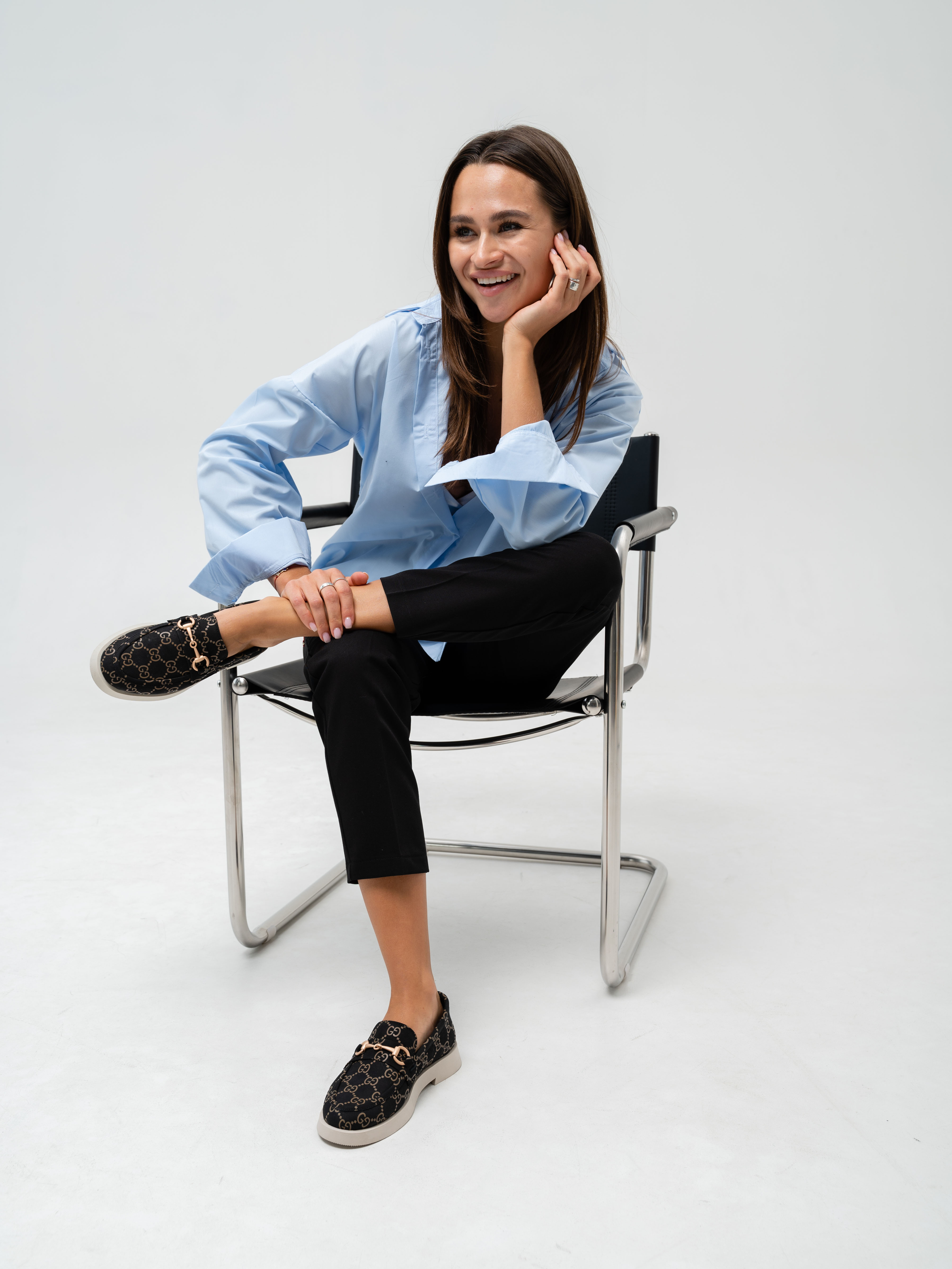 картинка Лоферы туфли ED'ART 172.1841'be. черный гуччи от интернет магазина