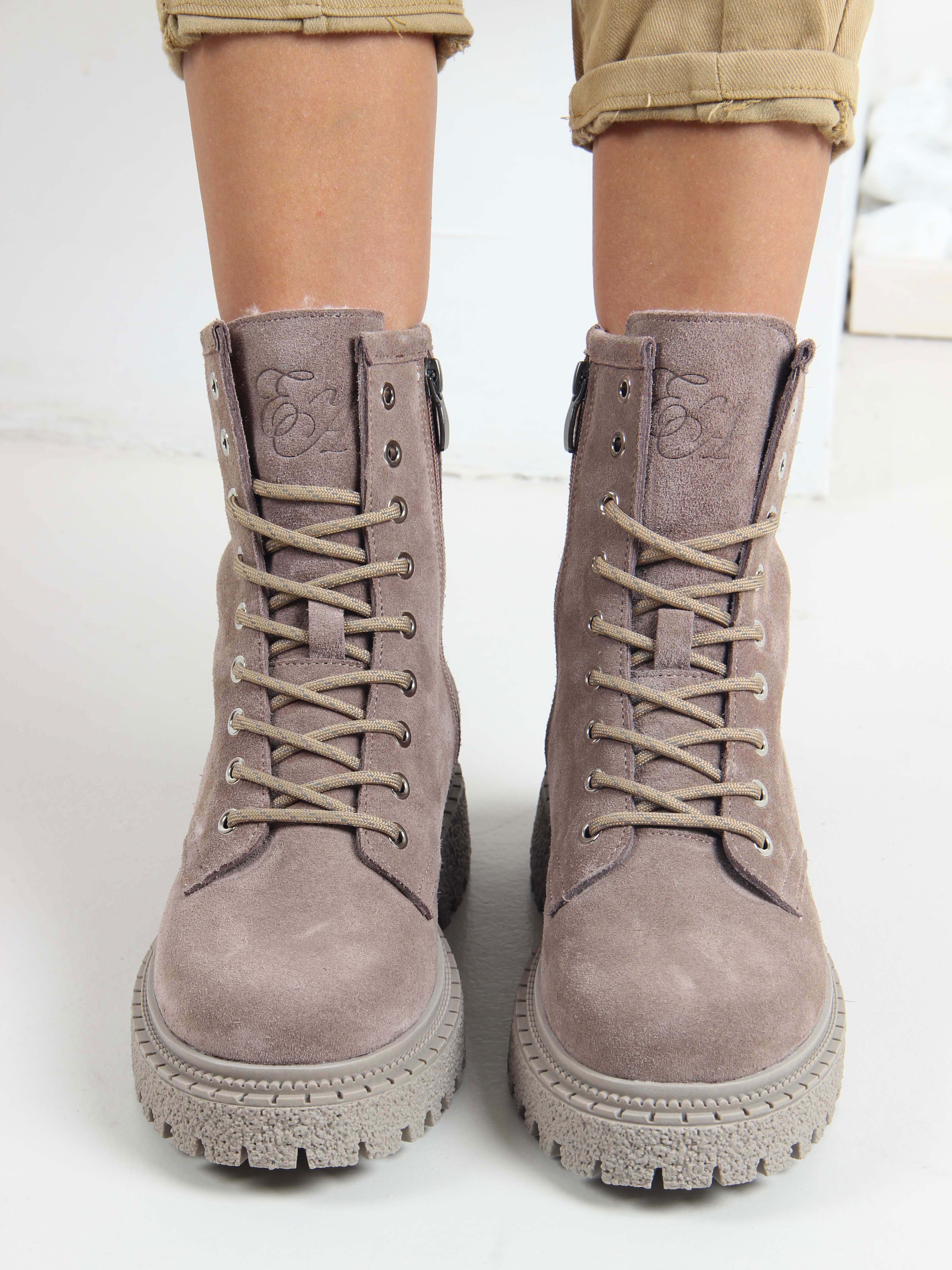 картинка Ботинки ED'ART 327.asteria.ka капучино замш от интернет магазина